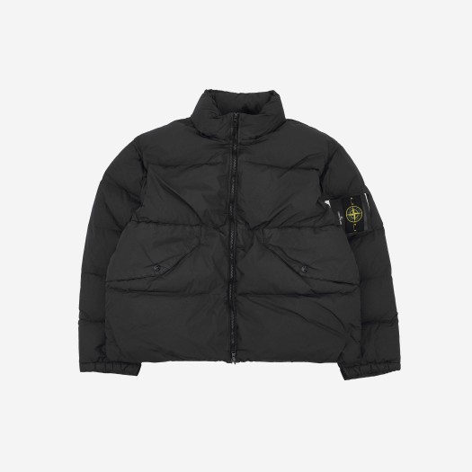 Stone Island 40623 Garment Dyed Crinkle Reps Recycled Nylon Down Jacket Black - 23FW