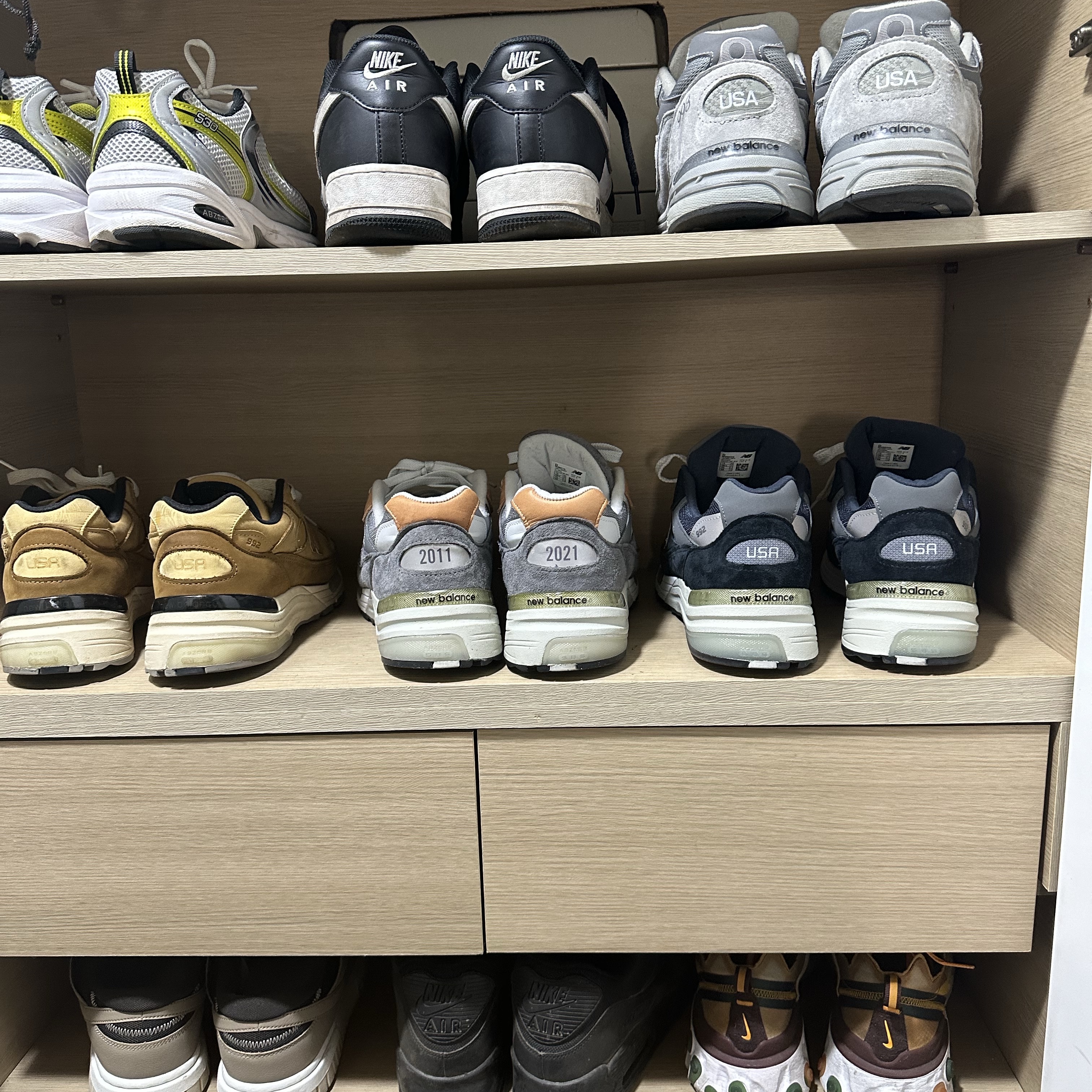 New Balance 992 Made in USA Navy 착용 스타일