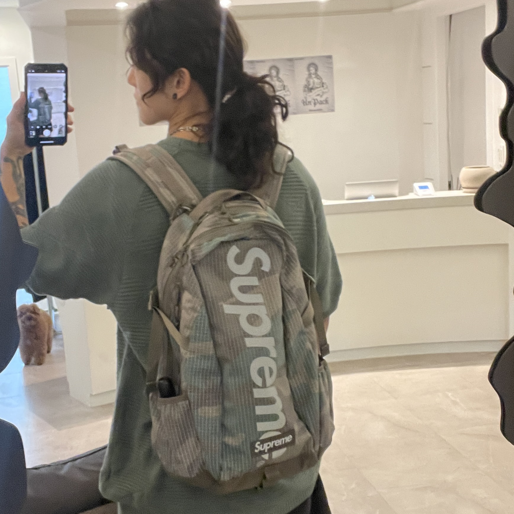 Supreme Backpack Woodland Camo - 24SS 착용 스타일 - 1