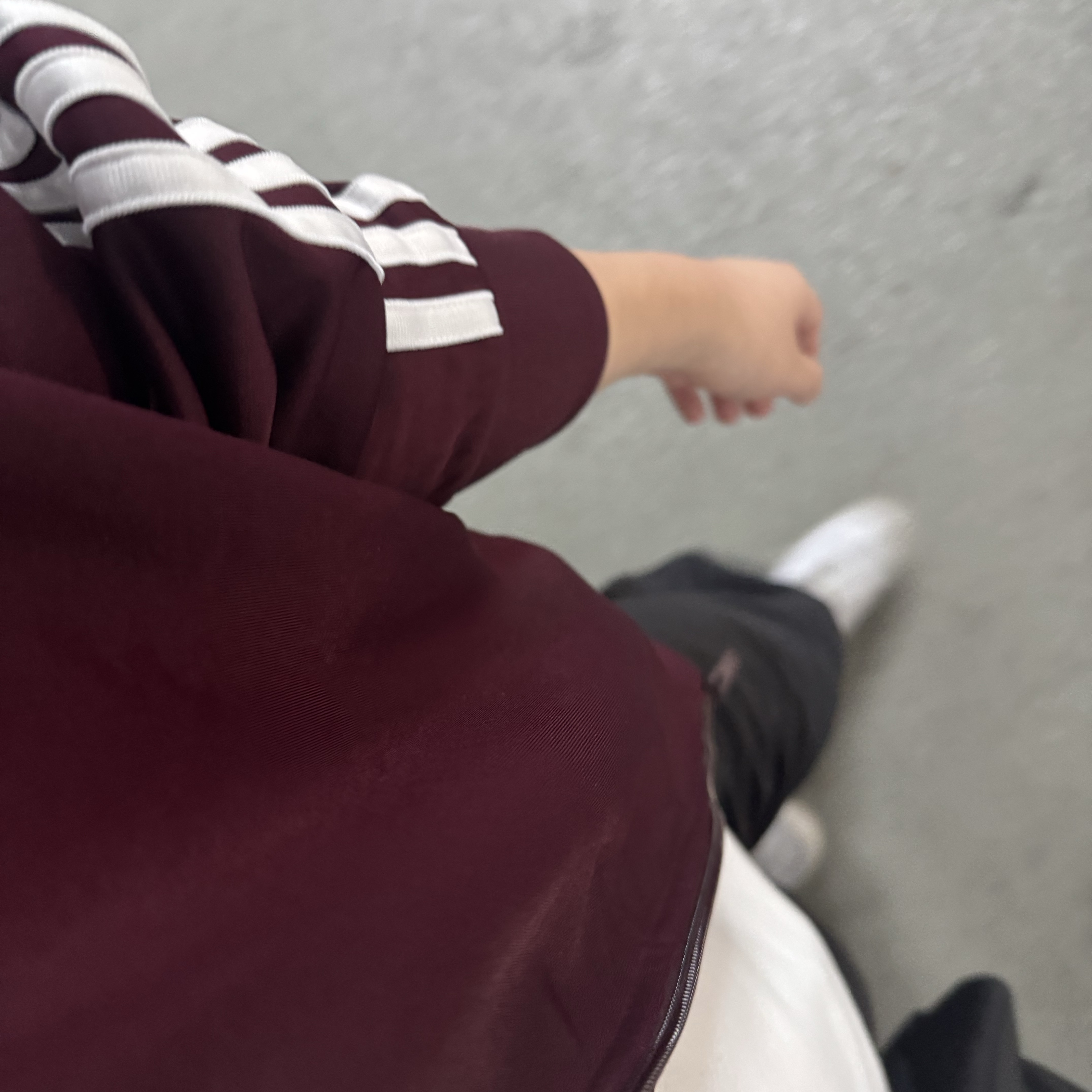 Adidas Adicolor Classic Firebird Track Top Maroon - KR Sizing 착용 스타일