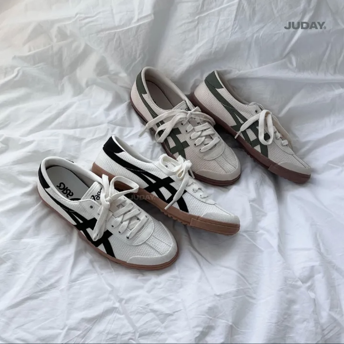 Asics TSG-110 White Black 착용 스타일