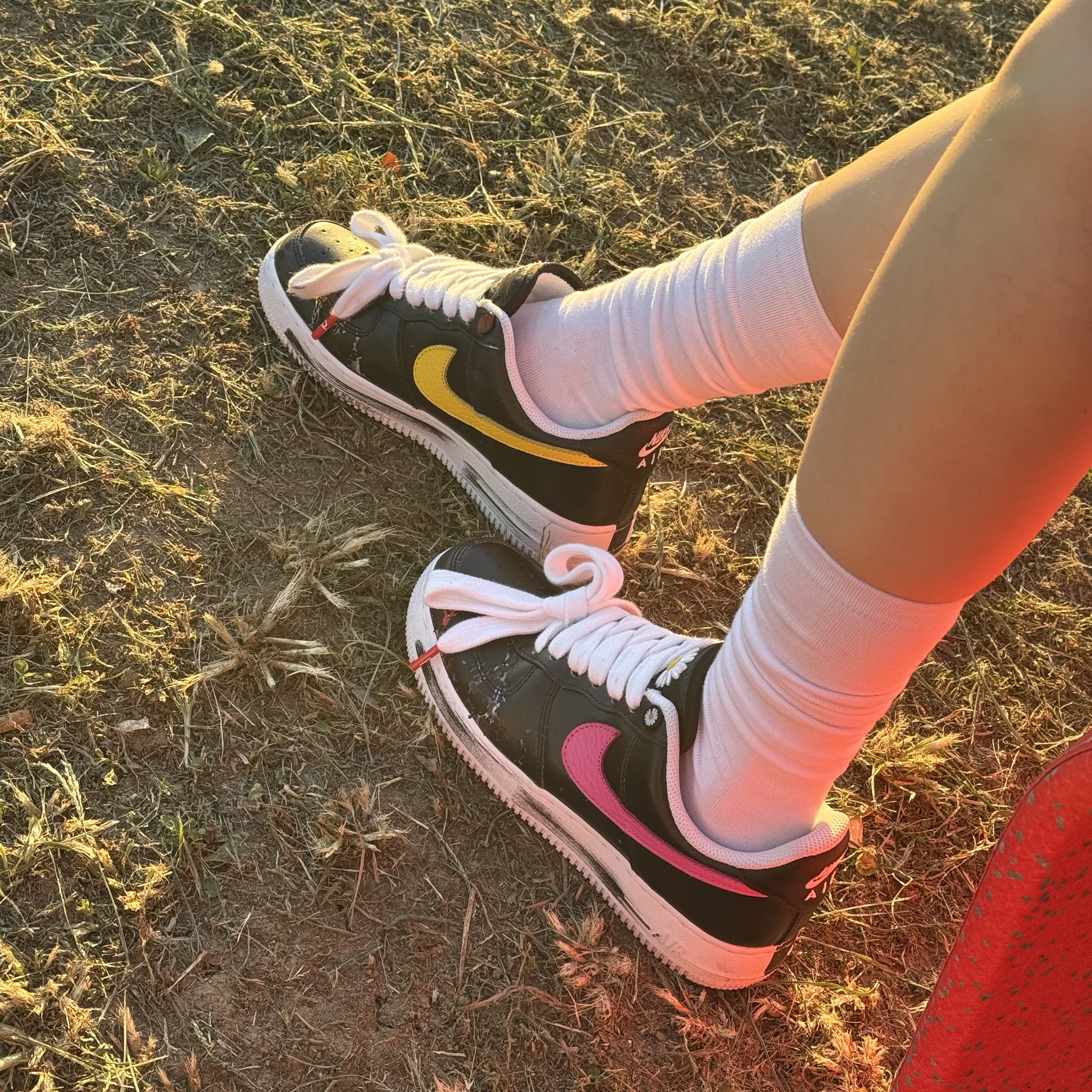 Nike x Peaceminusone Air Force 1 Low Para-Noise 3.0 Black and Multicolor 착용 스타일 - 1