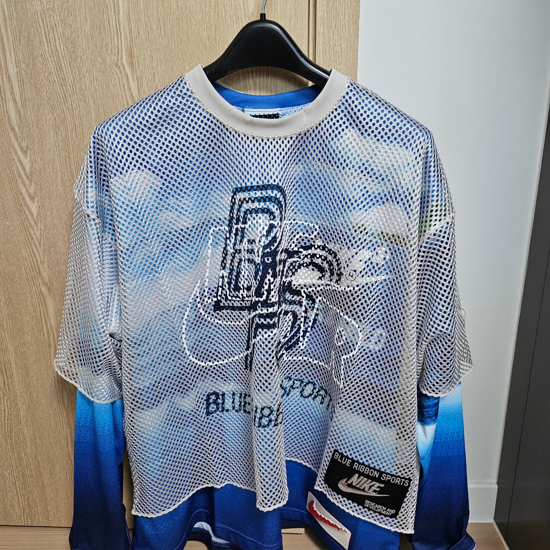 Nike x Cactus Plant Flea Market Home VS Away Jersey Set Blue 착용 스타일