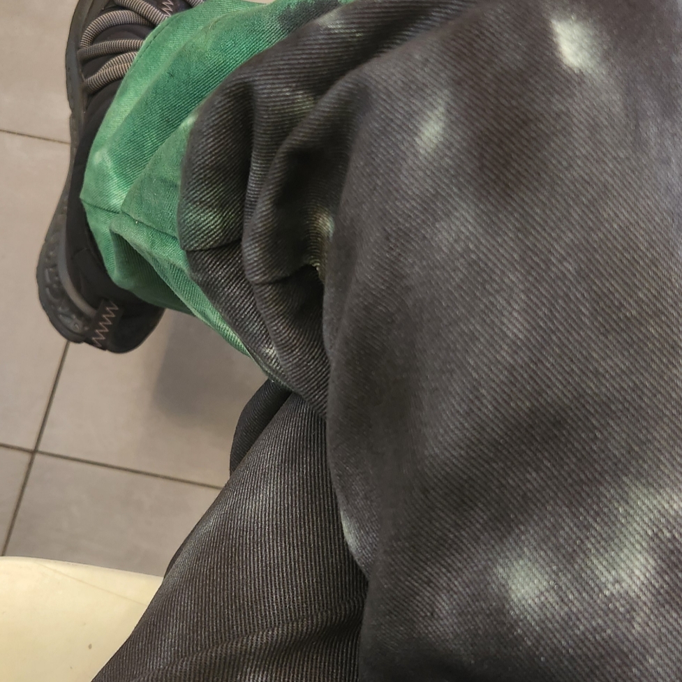 Thevinylhouse Dyed Cotton Pants Black, Hoka Ora Primo Black 착용 스타일 - 3