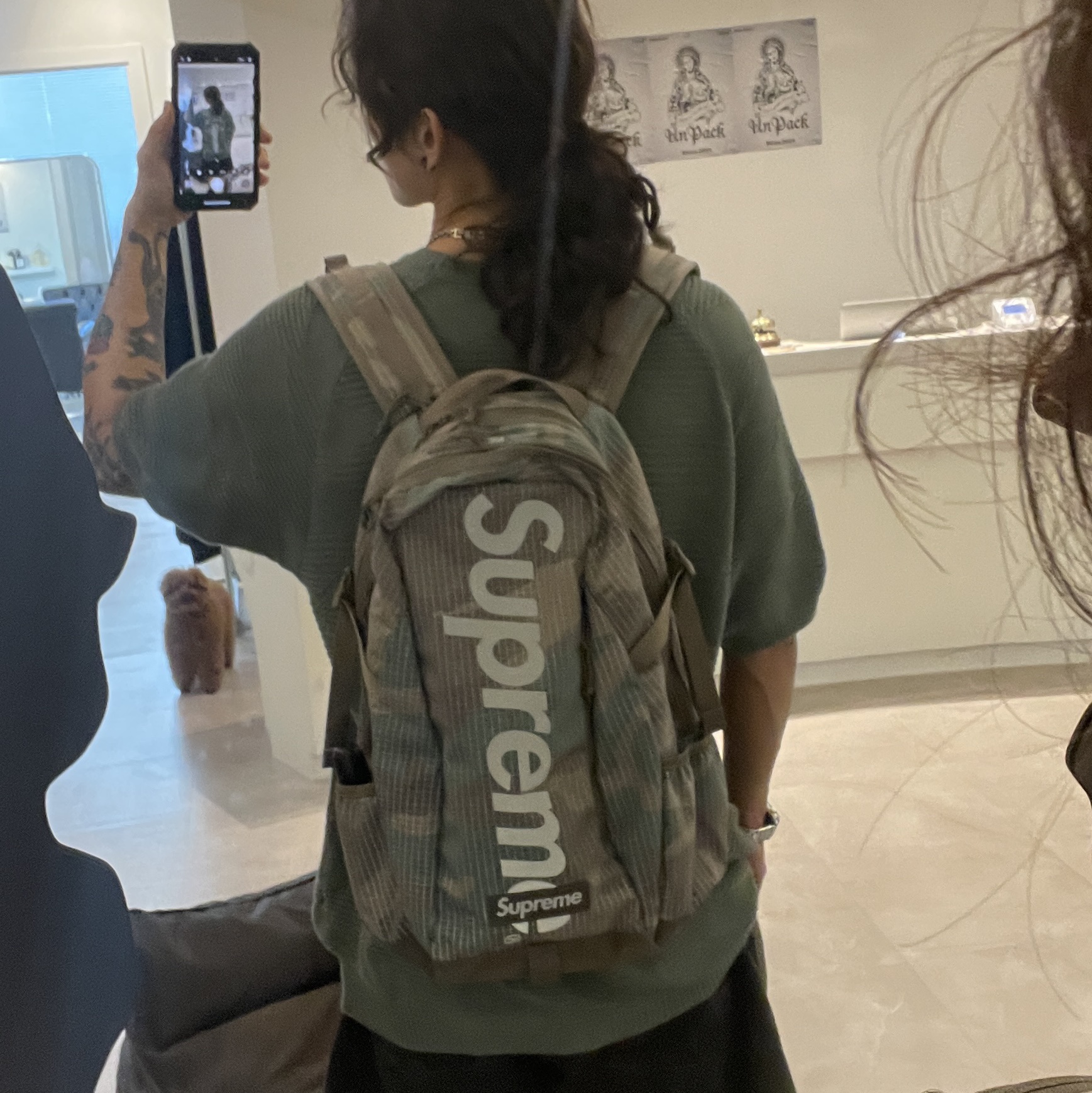 Supreme Backpack Woodland Camo - 24SS 착용 스타일 - 2