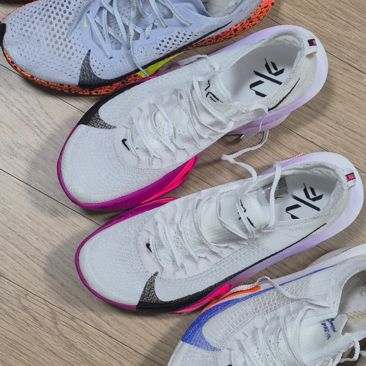 Nike ZoomX Vaporfly Next% 3 Electric, Nike Air Zoom Alphafly Next% 3 Hyper Pink 착용 스타일