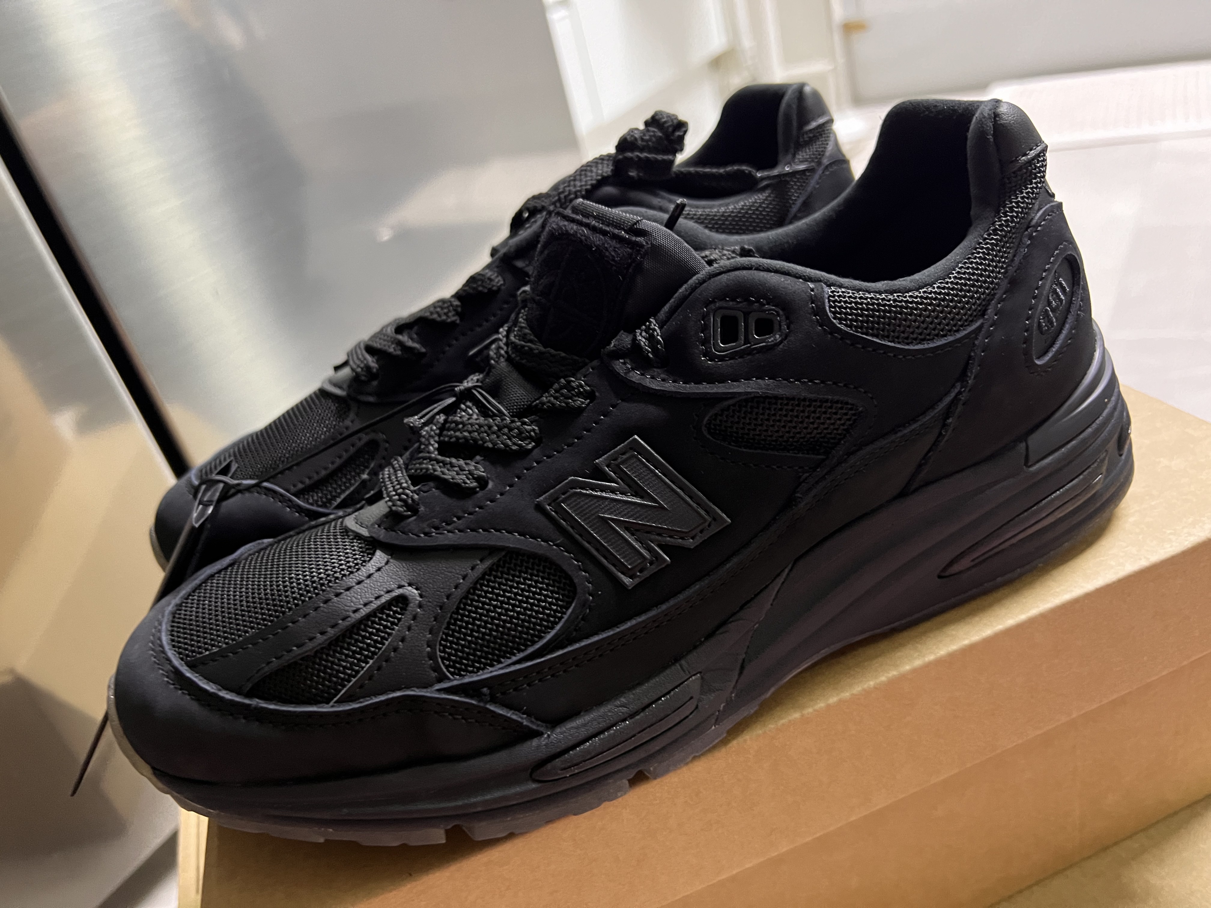 New Balance x Stone Island 991v2 Made in UK Black 착용 스타일 - 1