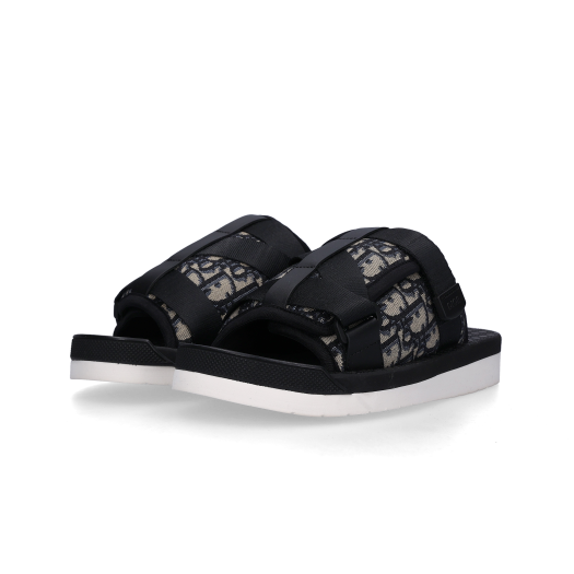 Dior Alpha Sandal Beige & Black Dior Oblique Jacquard