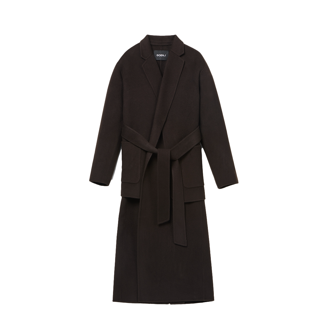 고엔제이 블레이저 레이어드 베스트 코트 다크브라운(GOEN.J Blazer Layered Vest Coat Dark Brown)