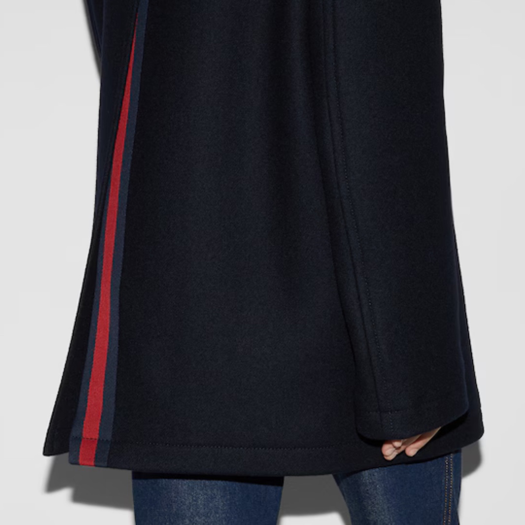 Gucci Wool Coat Dark Blue 착용 스타일
