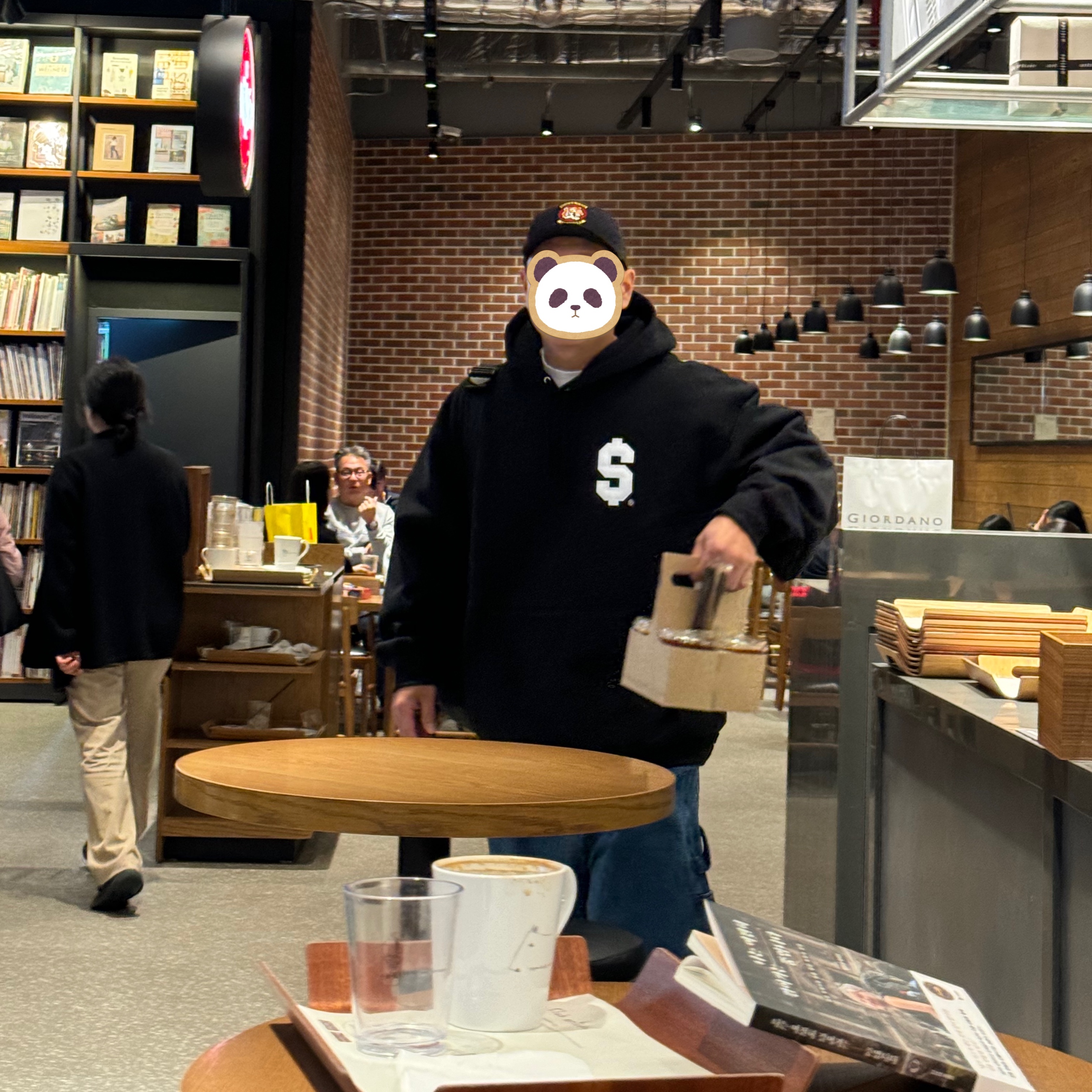 Supreme $ Hooded Sweatshirt Black - 24SS, Human Made 6 Panel Cap #4 Black 착용 스타일 - 1