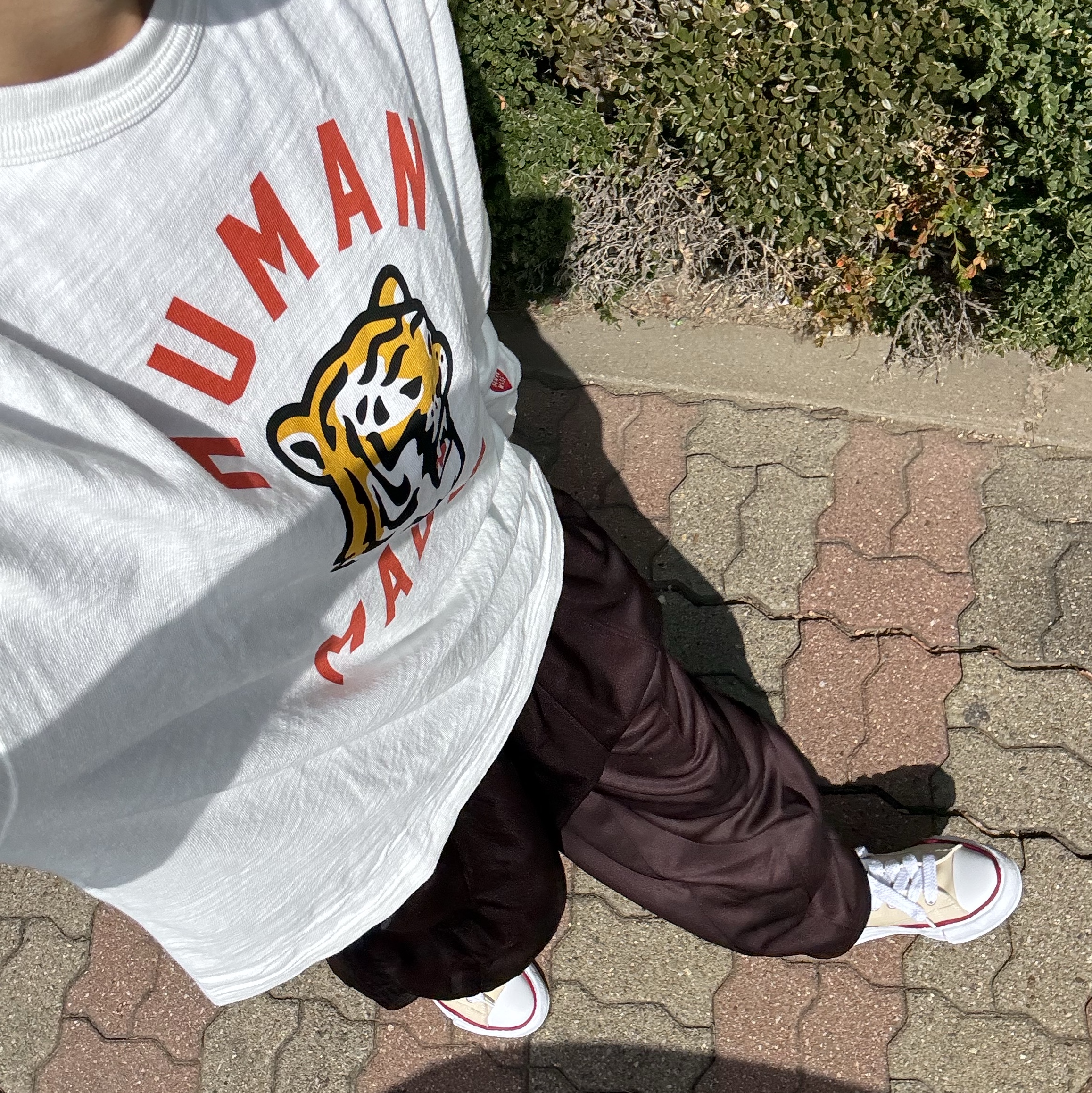 Human Made Graphic L/S T-Shirt White 착용 스타일