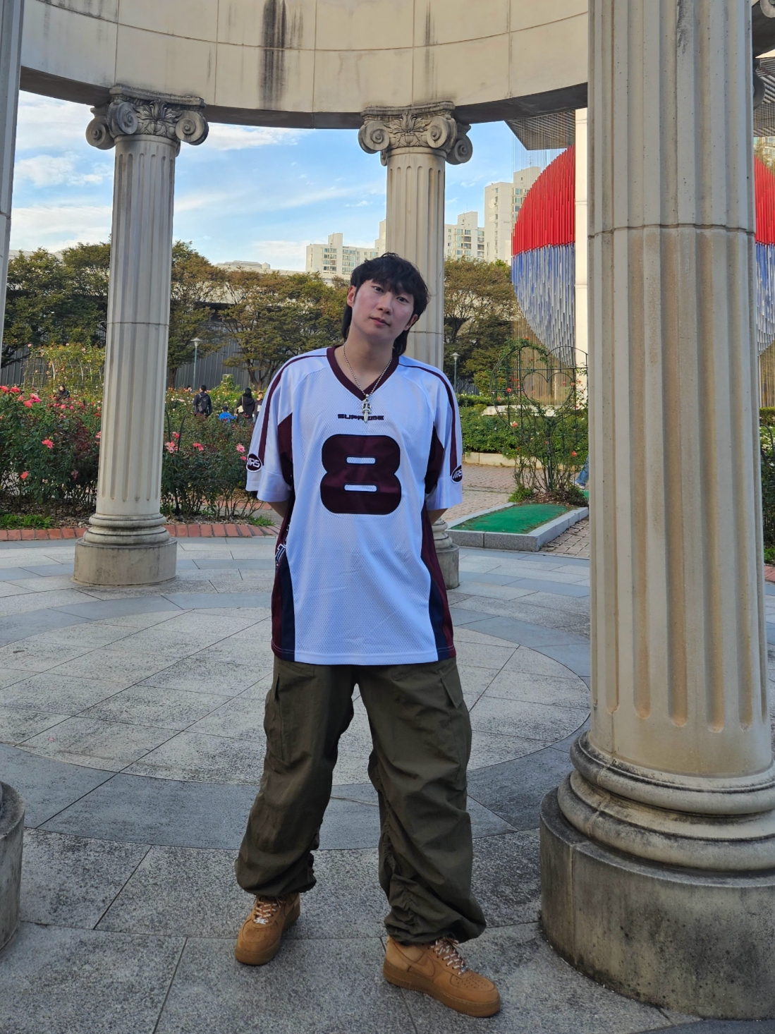 Supreme x Martine Rose Football Jersey White - 24FW, Nike x Supreme Air Force 1 Low Flax 착용 스타일 - 2