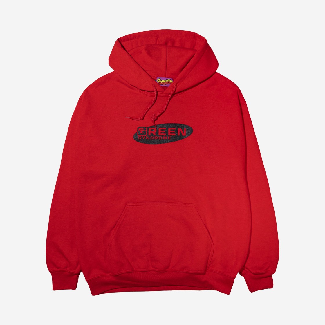 Green Syndrome Ellipse Hoodie Red 상세 이미지 1