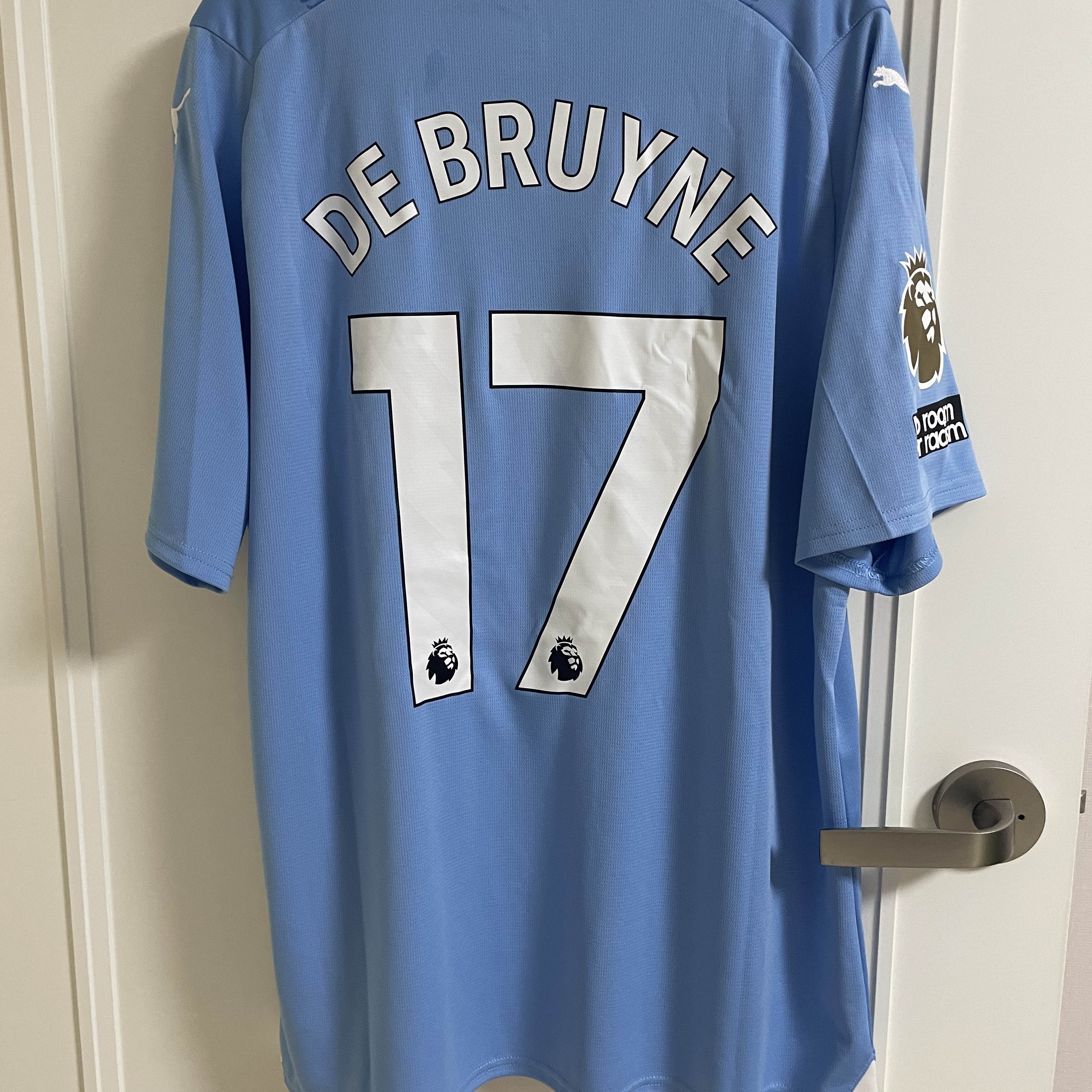 Puma Manchester City 2023/24 Home Jersey Team Light Blue (Non Marking Ver.) 착용 스타일 - 2