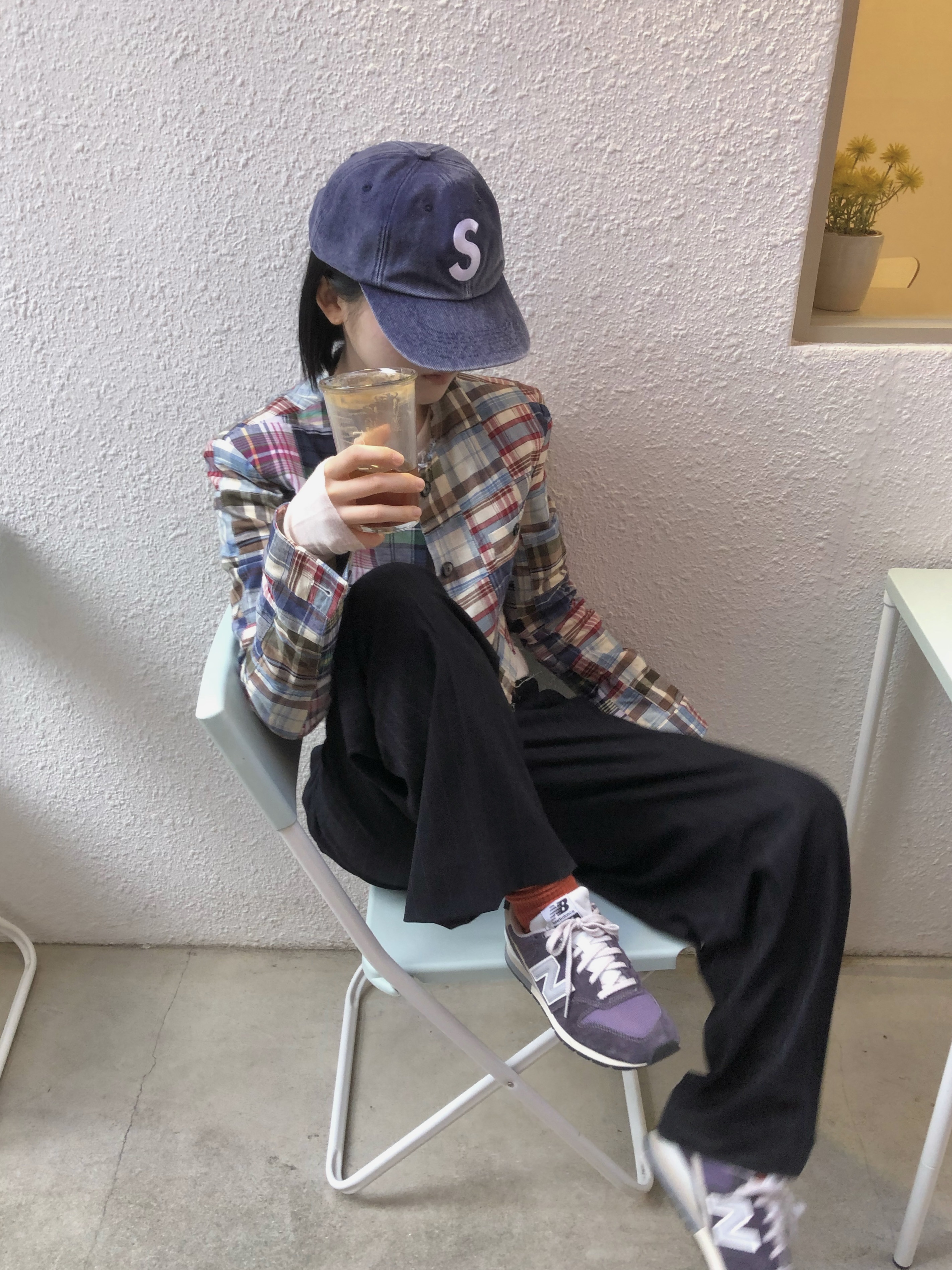 New Balance 996 Purple, Supreme Pigment S Logo 6-Panel Navy - 24FW 착용 스타일