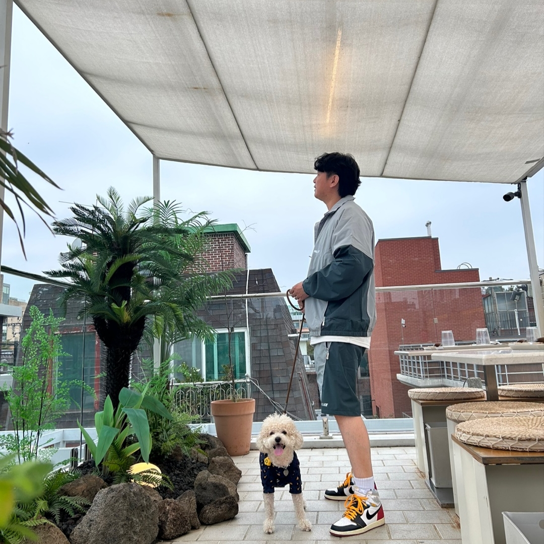 Jordan 1 x Union Retro High Black Toe, Palace Lazer Shell Jacket Cloudy - 24SS 착용 스타일 - 2