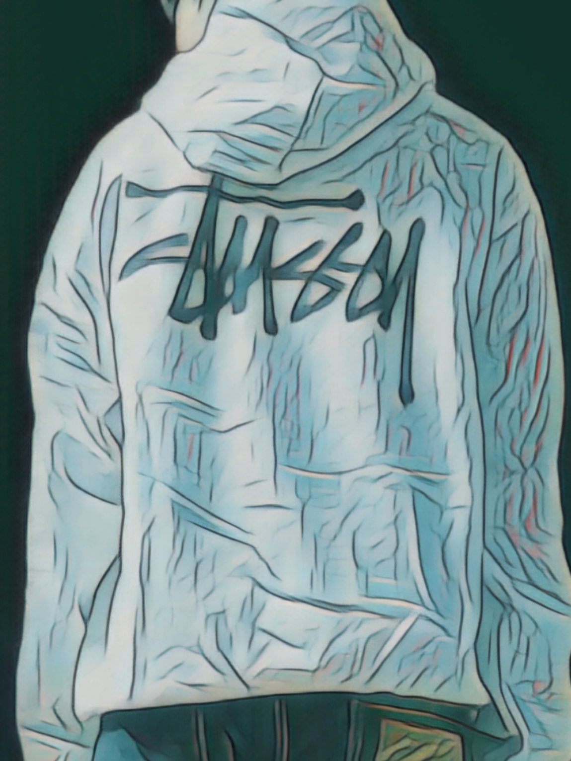 Stussy Basic Stussy Pigment Dyed Hoodie Natural 착용 스타일