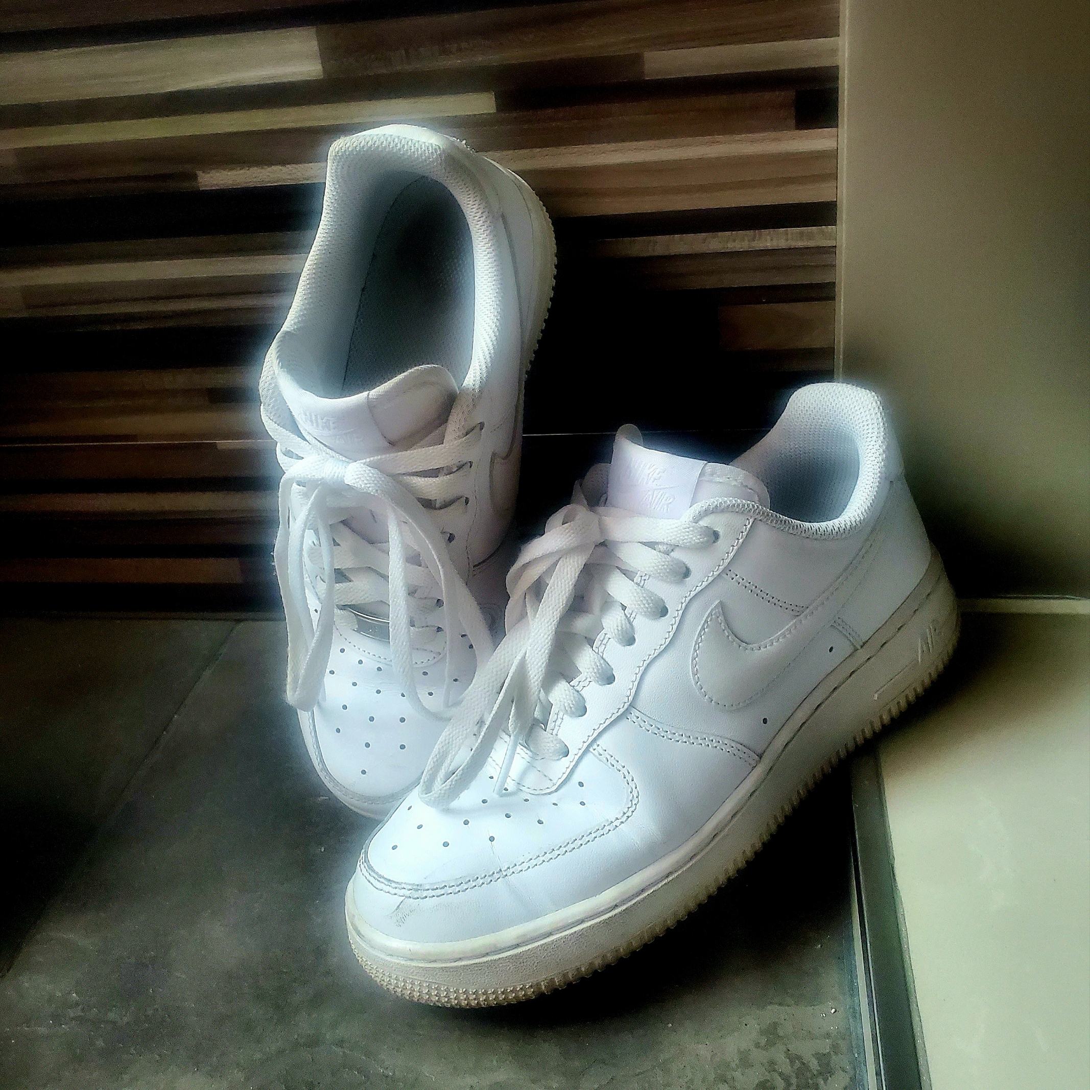 (W) Nike Air Force 1 '07 Low White 착용 스타일
