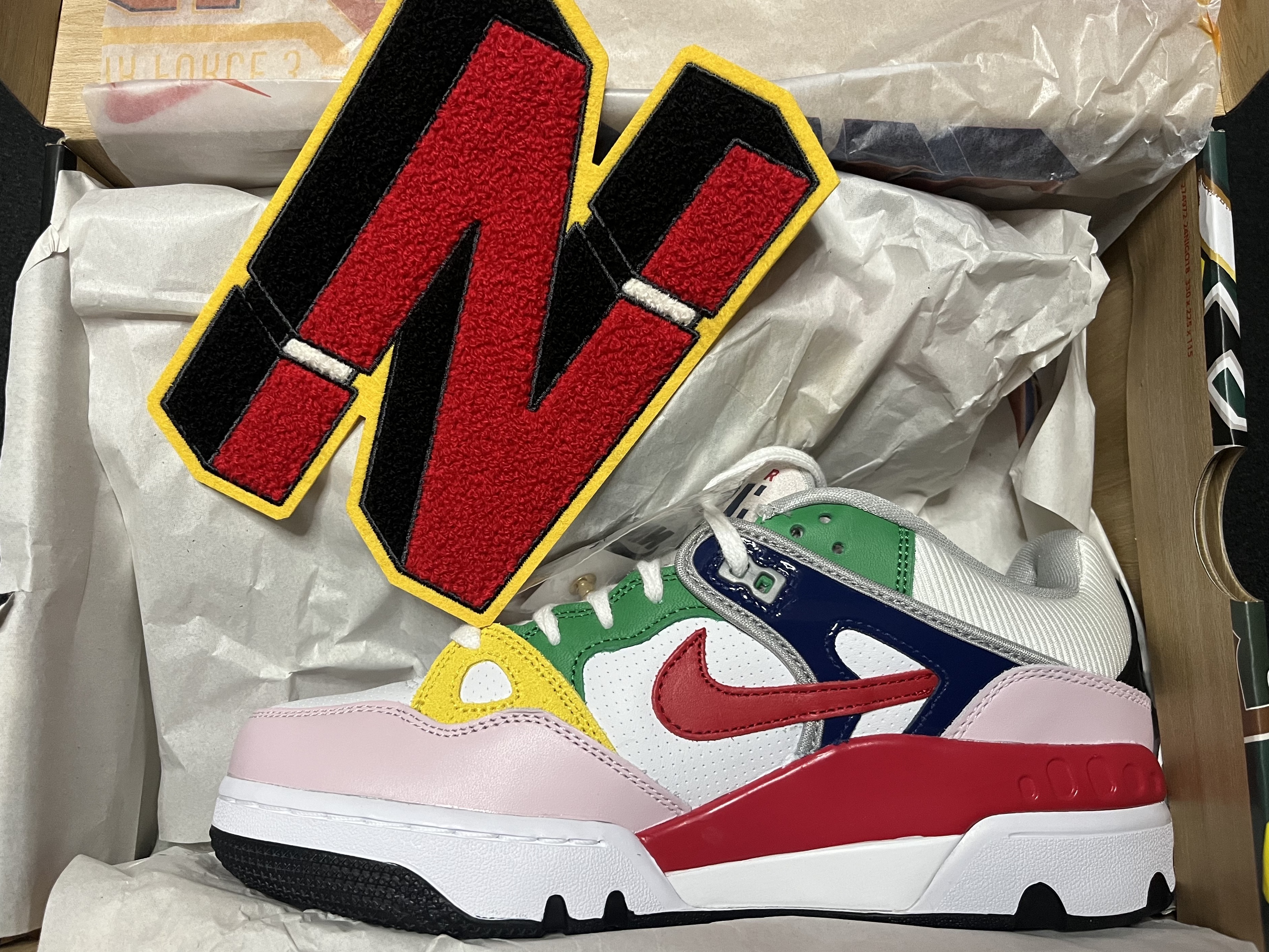 Nike x Nigo Air Force 3 Low SP Blue Void and Tour Yellow 착용 스타일 - 5