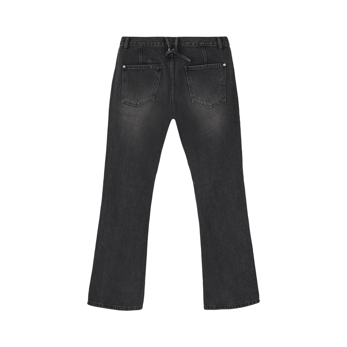 하이투 세미 플레어 부츠컷 데님 팬츠 블랙(HYII Semi Flare Boot Cut Jeans Black) - 2