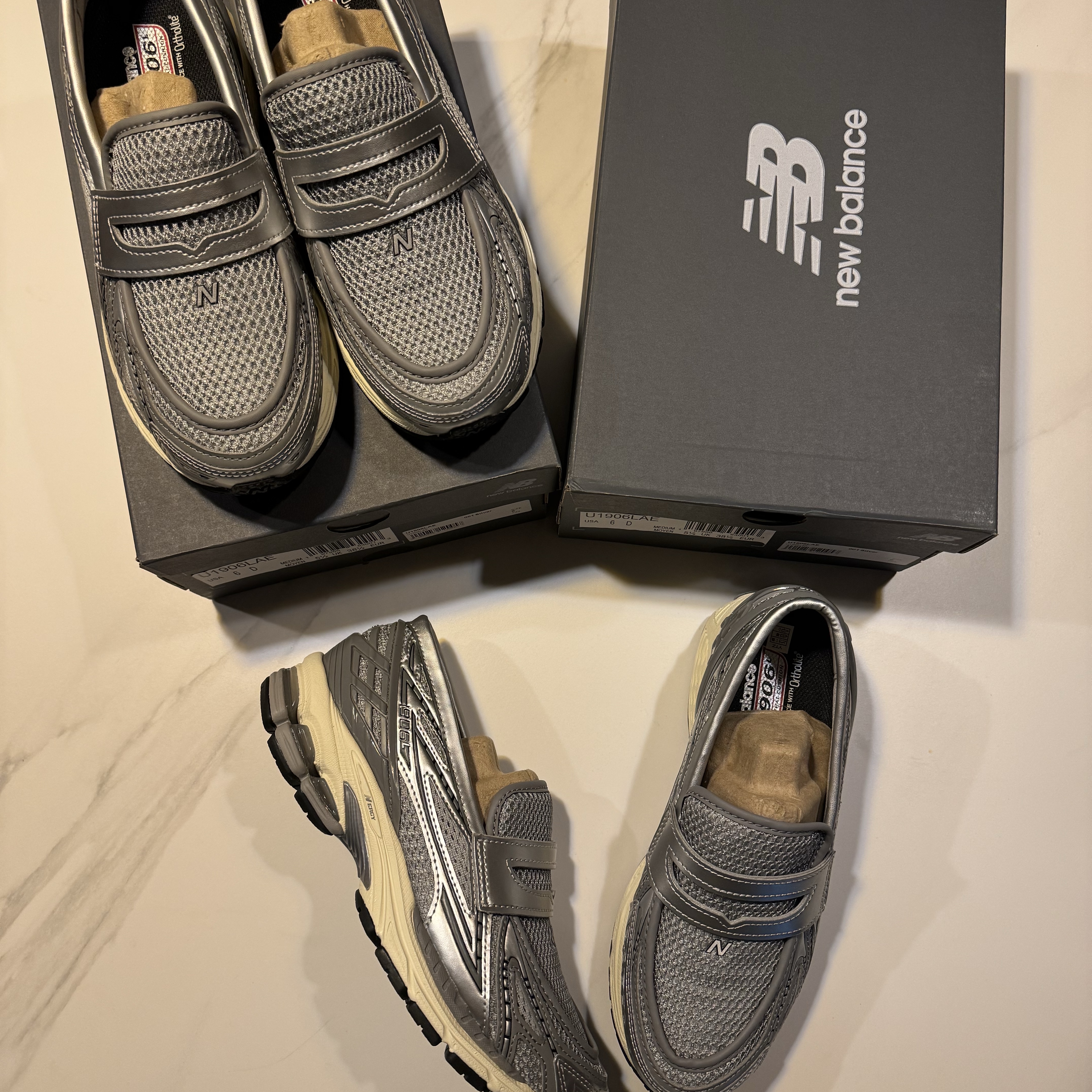 New Balance 1906L Grey Silver 착용 스타일 - 1