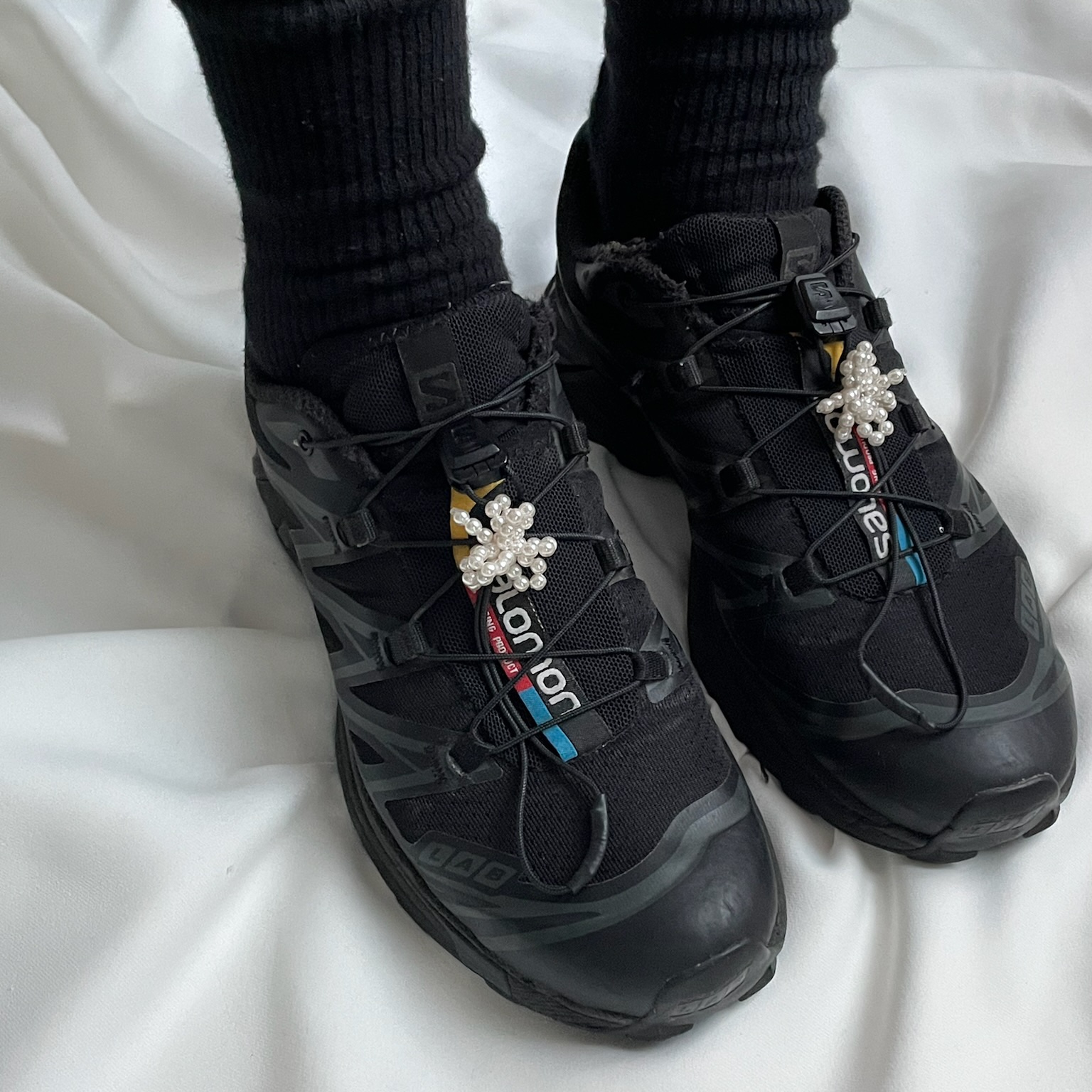 Salomon XT-6 ADV Black 착용 스타일 - 3