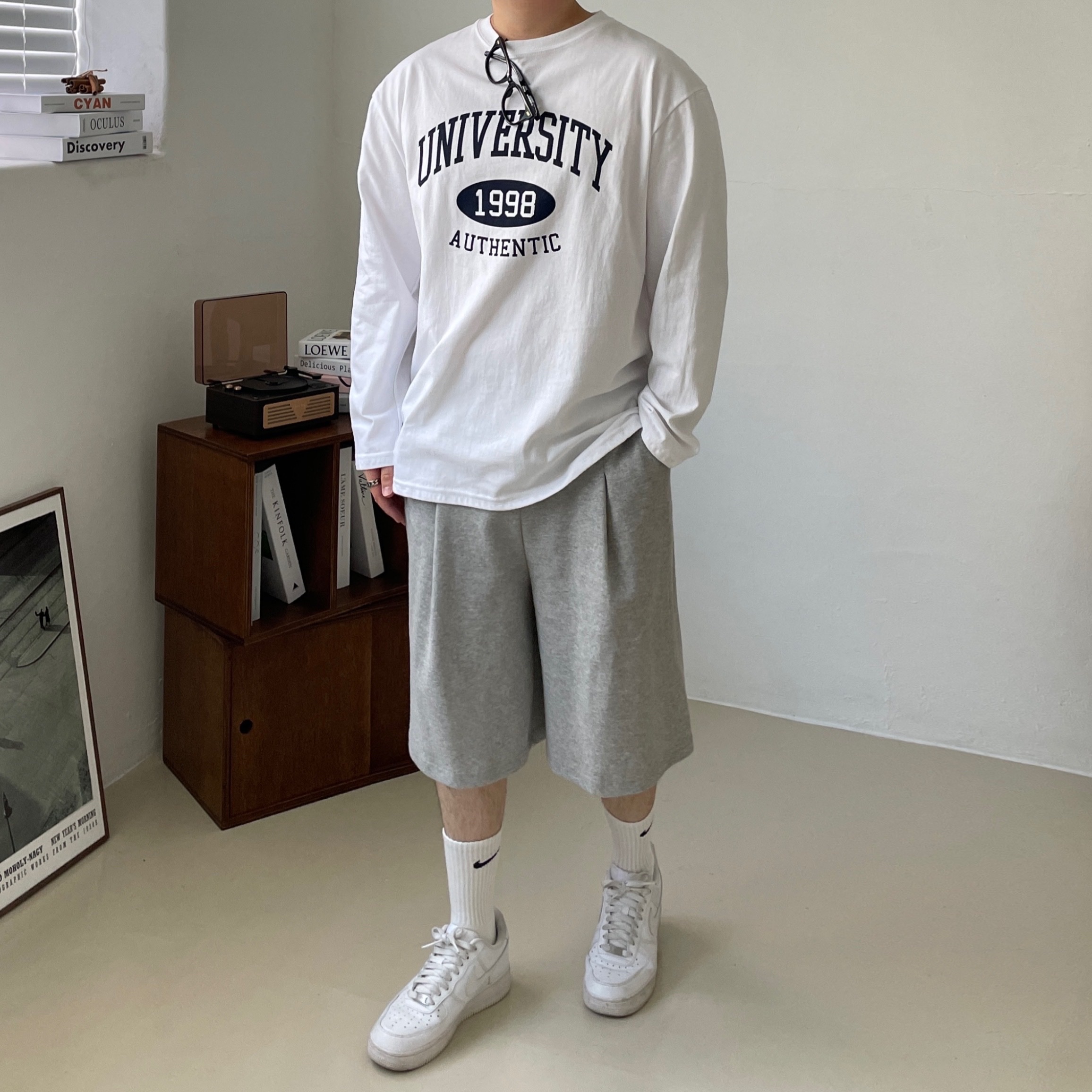 Nike Air Force 1 '07 Low White 착용 스타일