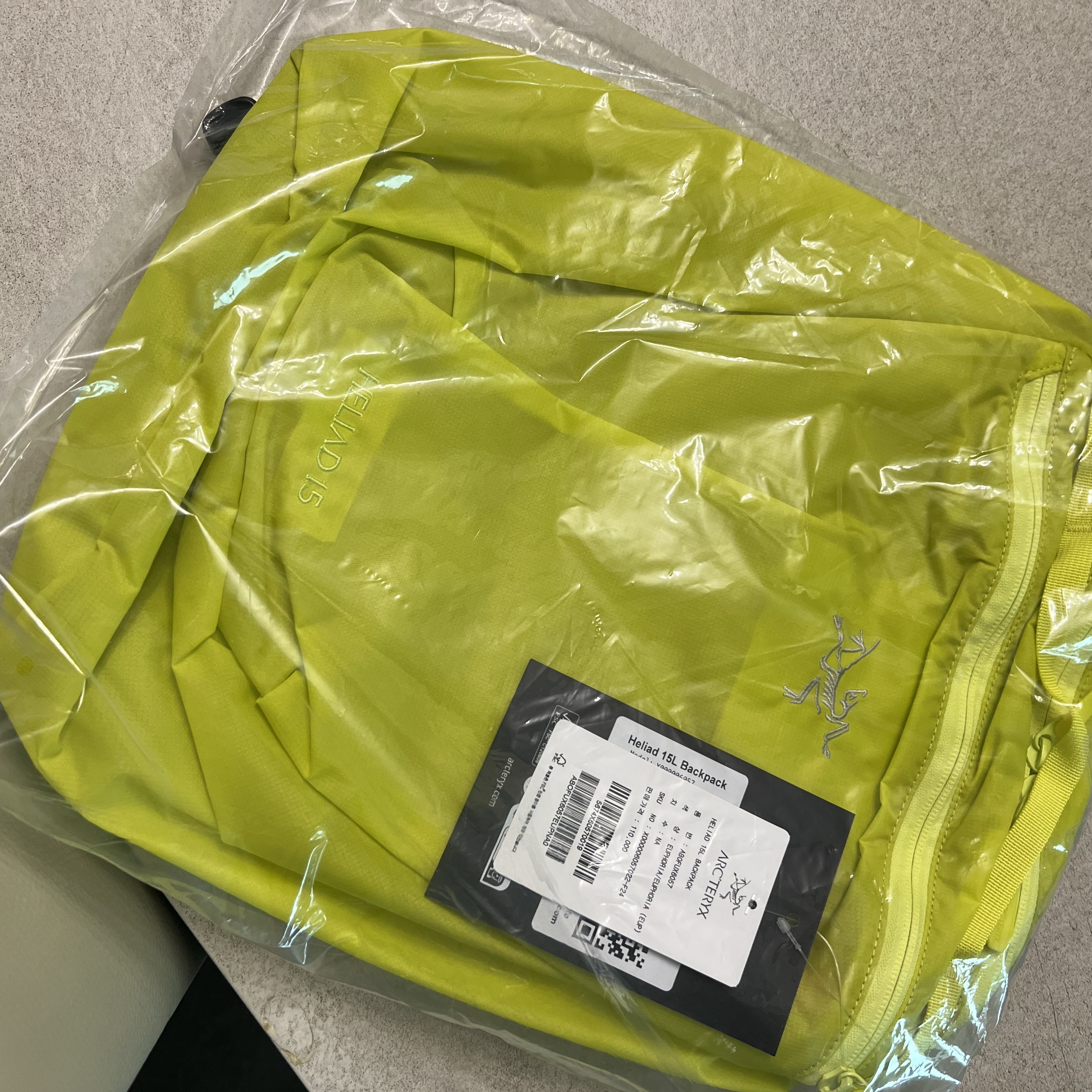Arc'teryx Heliad 15 Backpack Euphoria 착용 스타일