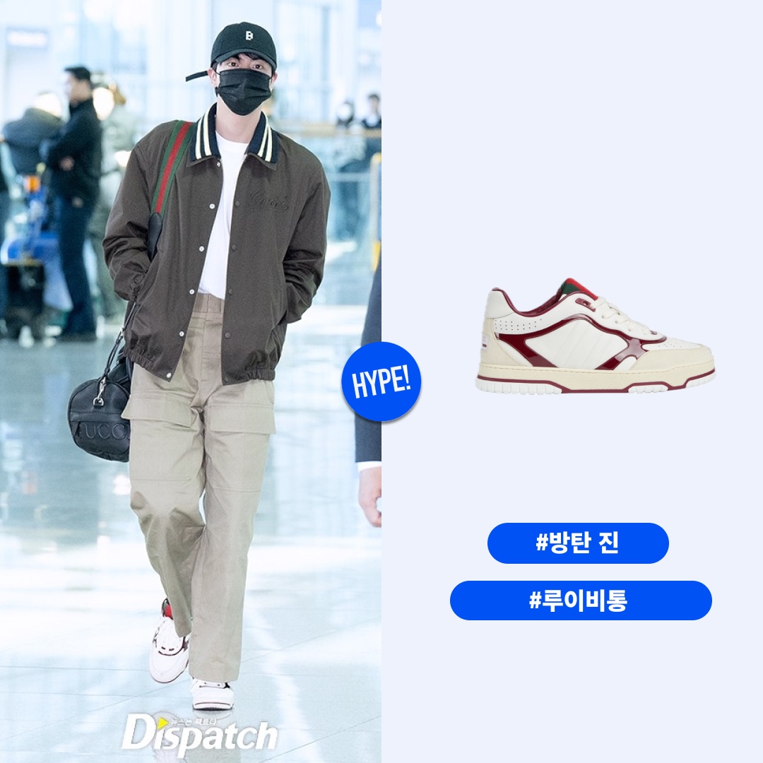 Gucci Re-Web Sneaker White Leather 착용 스타일 - 1