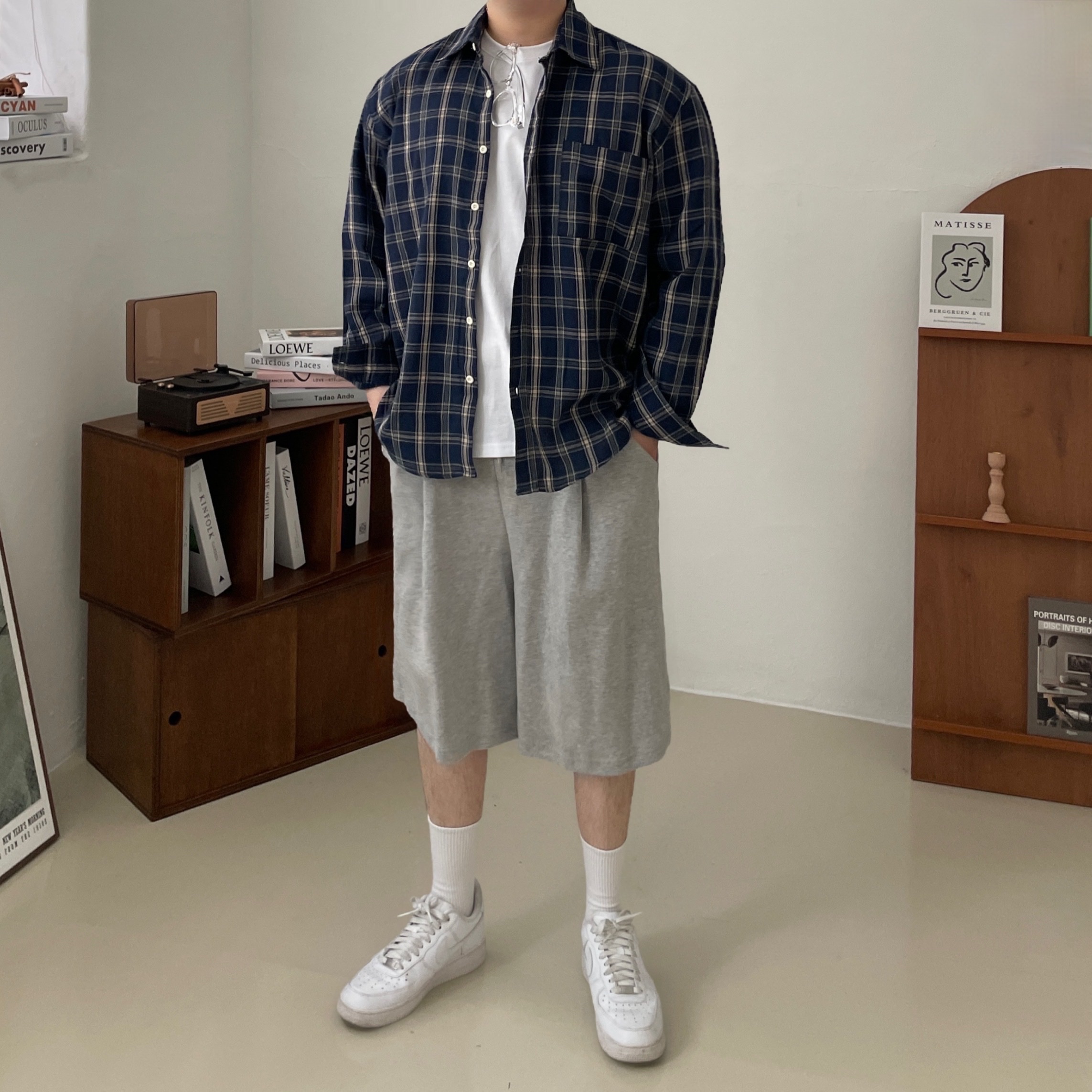 Nike Air Force 1 '07 Low White 착용 스타일 - 2
