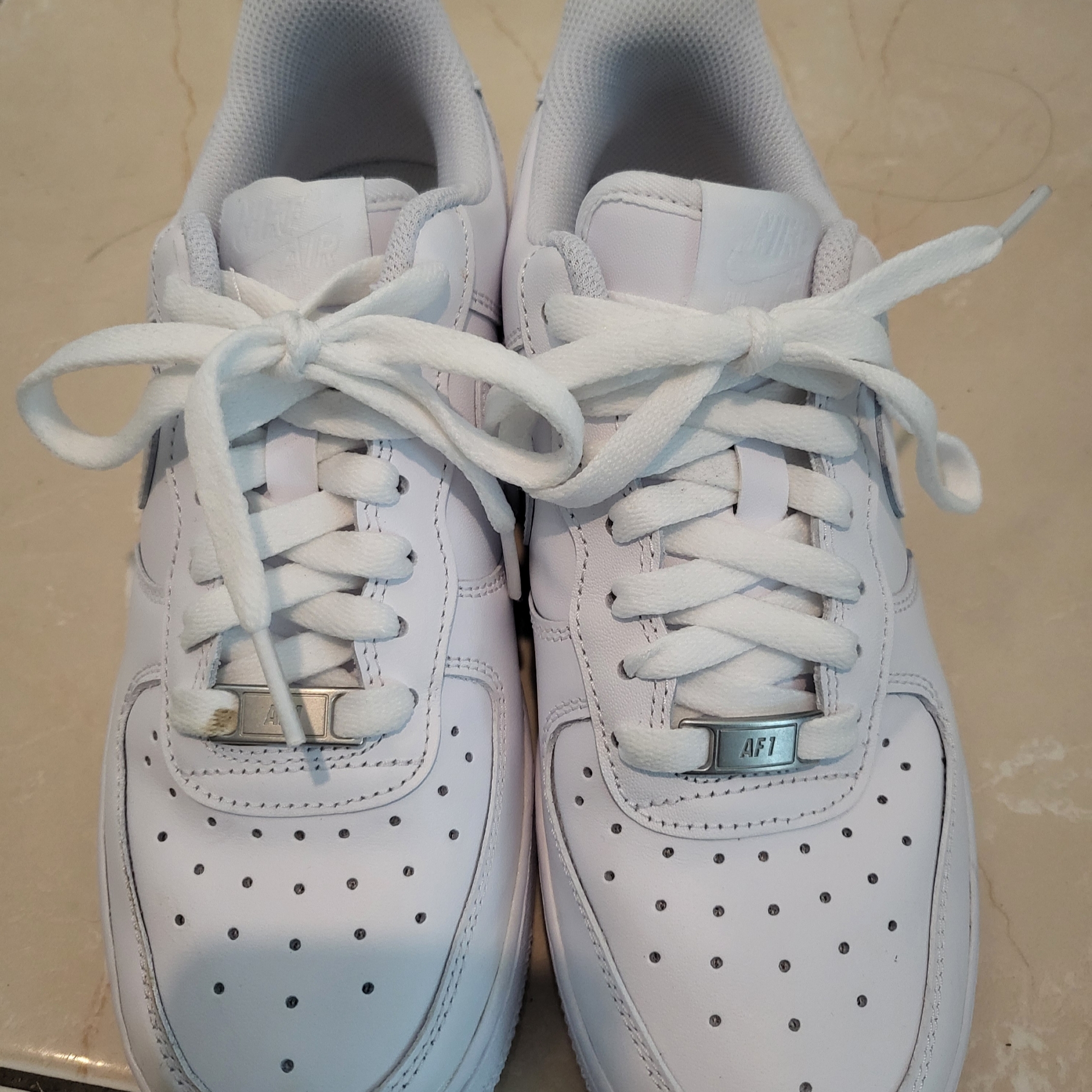 (W) Nike Air Force 1 '07 Low White 착용 스타일