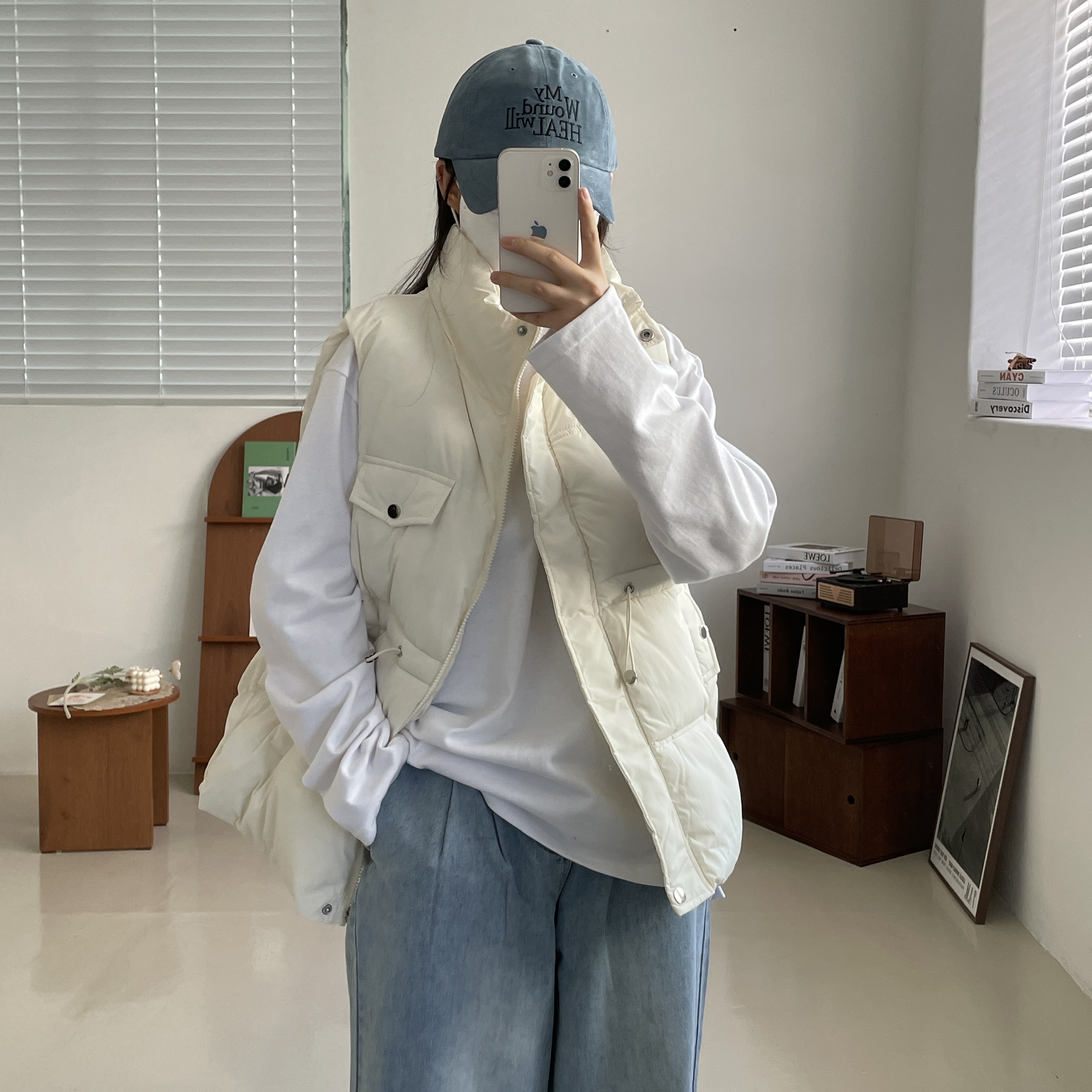 (W) Nike Air Force 1 '07 Low White 착용 스타일 - 10