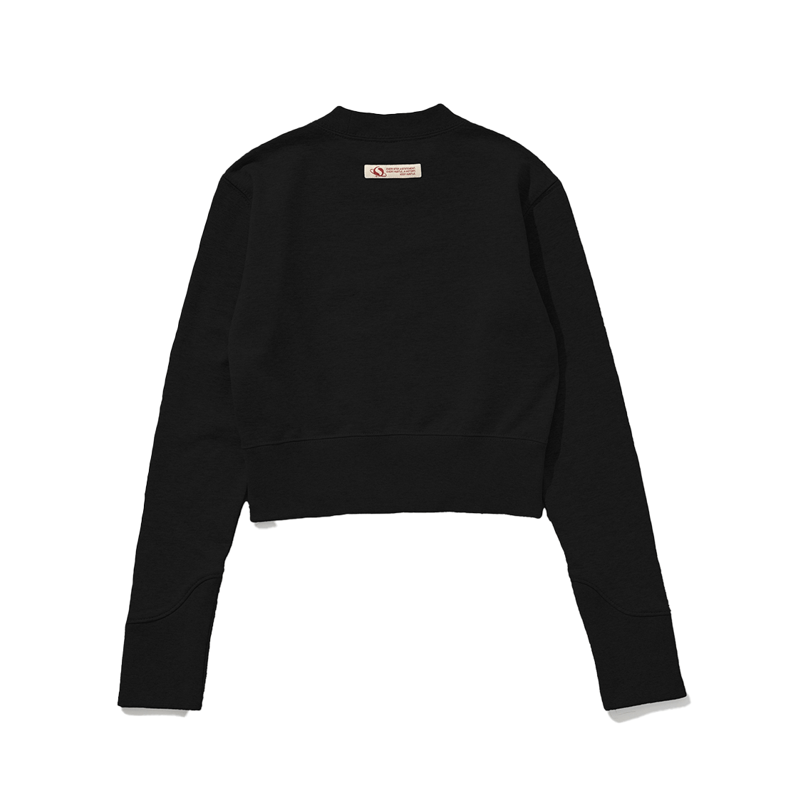 (W) 트루릴리젼 허슬 크롭 스웨트셔츠 블랙((W) True Religion Hustle Crop Sweatshirt Black) - 2