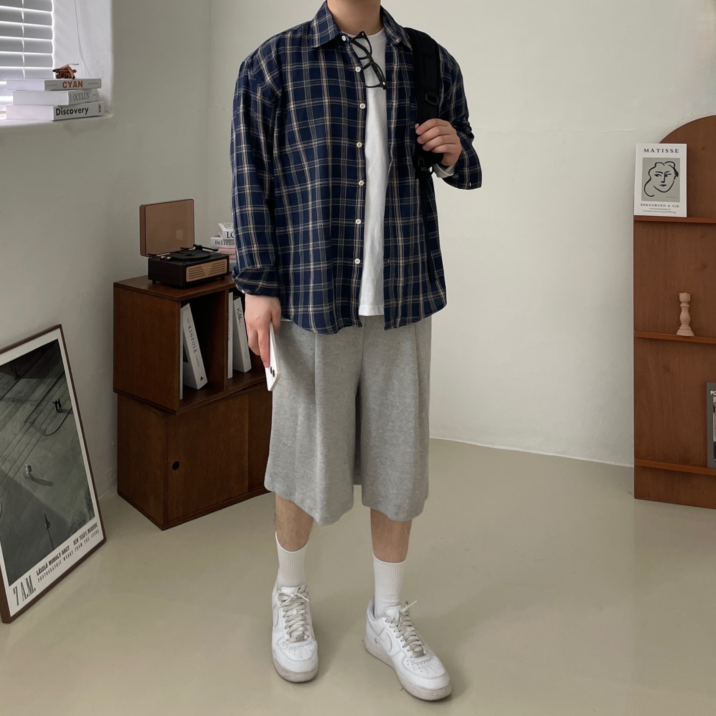 Nike Air Force 1 '07 Low White 착용 스타일 - 1