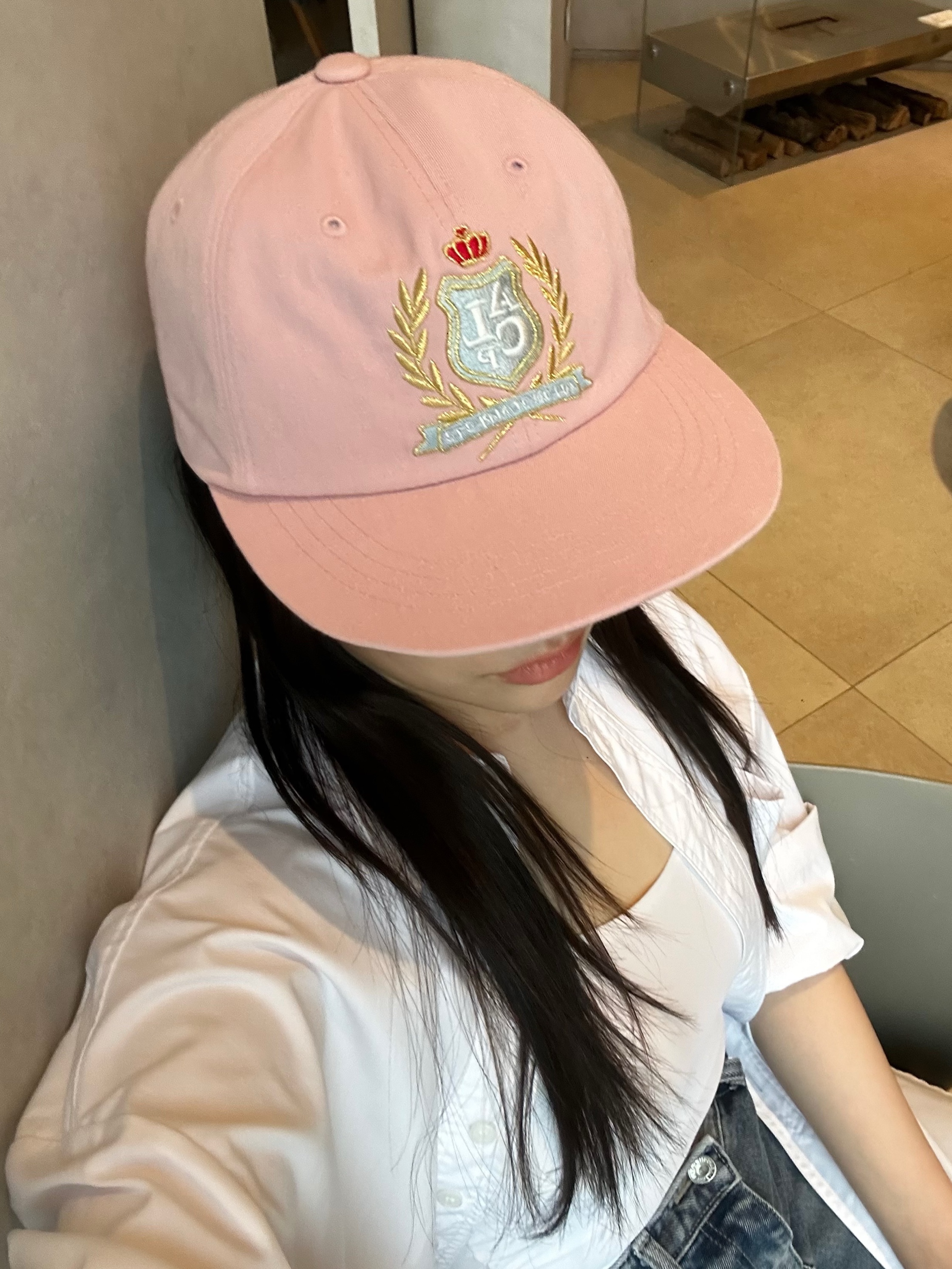 Allincomplete ALCP High School Cap Mute Pink 착용 스타일 - 3