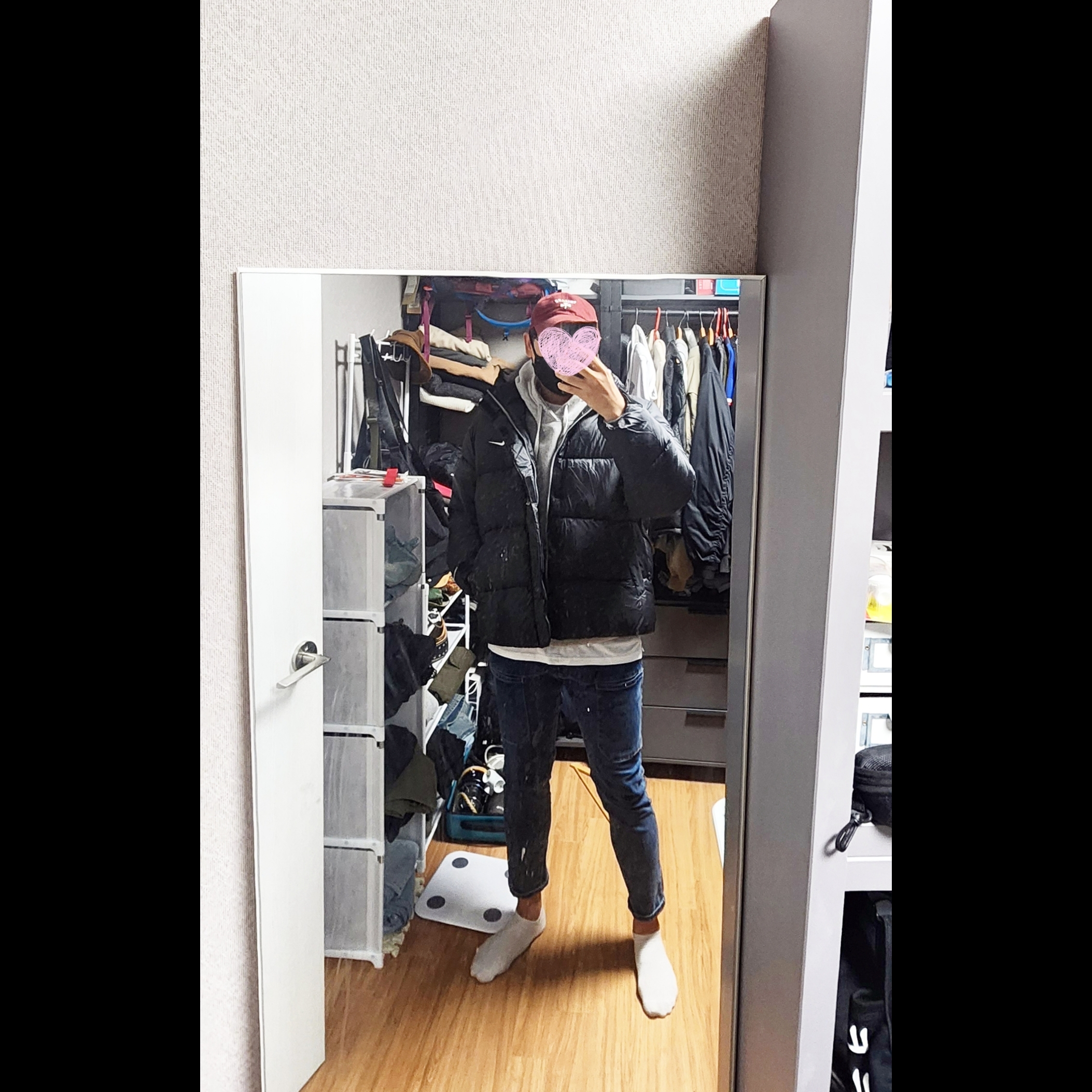 Nike Life Therma-Fit Puffer Jacket Black - Asia 착용 스타일 - 1
