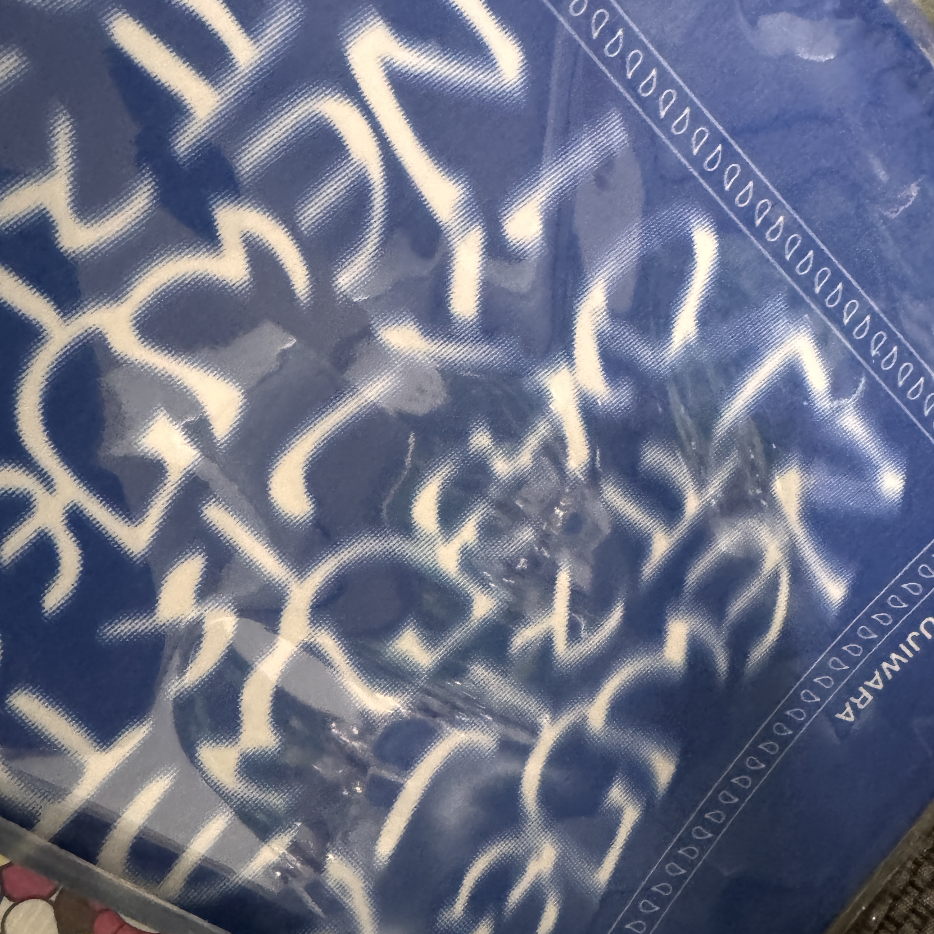 NewJeans x Hiroshi Fujiwara Coller Bandana Blue 착용 스타일