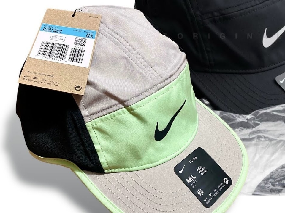 Nike Dri-Fit Fly Unstructured Swoosh Cap Light Iron Ore Vapour Green, Nike Dri-Fit ADV Fly Unstructured AeroBill AeroAdapt Cap Vapor Green 착용 스타일