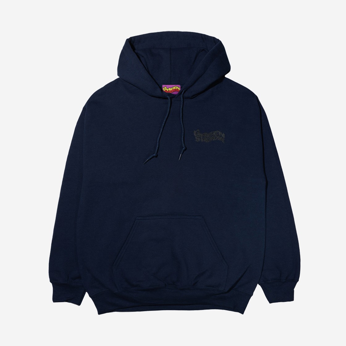 Green Syndrome Weird Loge Hoodie Navy 상세 이미지 1