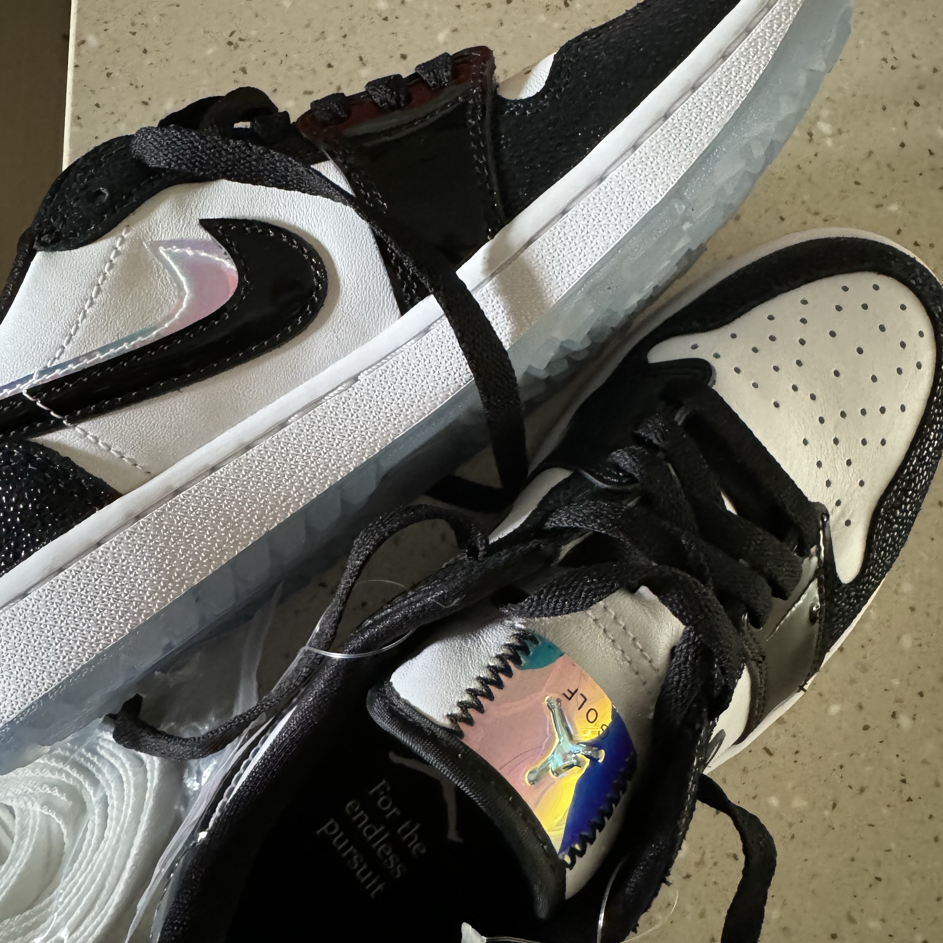 Jordan 1 Low Golf NRG White Black 착용 스타일