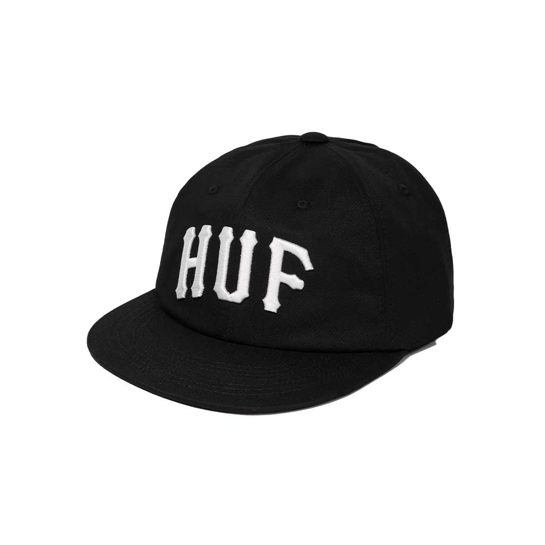 허프 아치 로고 패널 캡 블랙 | HUF | KREAM