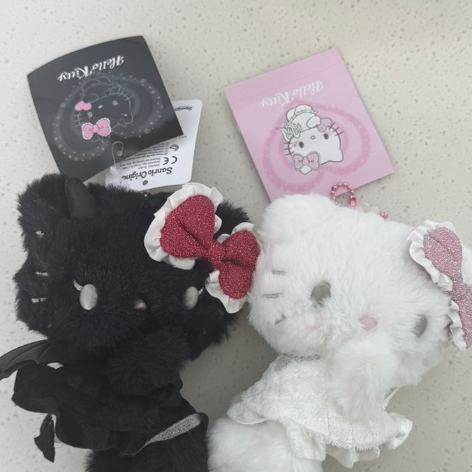 Sanrio Hello Kitty Angel Mascot Holder, Sanrio Hello Kitty Devil Mascot Holder 착용 스타일 - 1