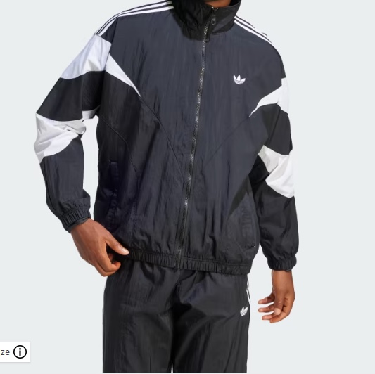 Adidas Rekive Woven Track Jacket Black - KR Sizing 착용 스타일 - 3