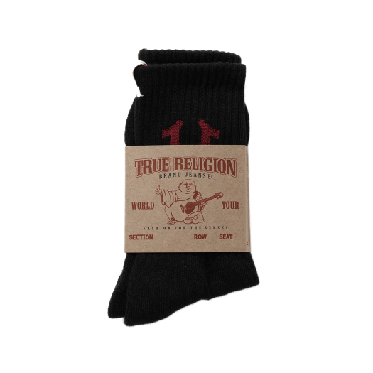 TR24FWSS01FBK True Religion TR Symbol Socks 1Pcs Black