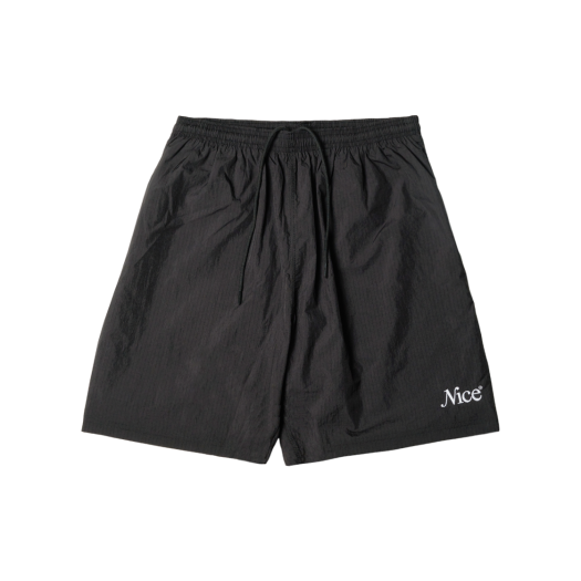 S36179 Nice Weather Apparel Ripstop Shorts Black