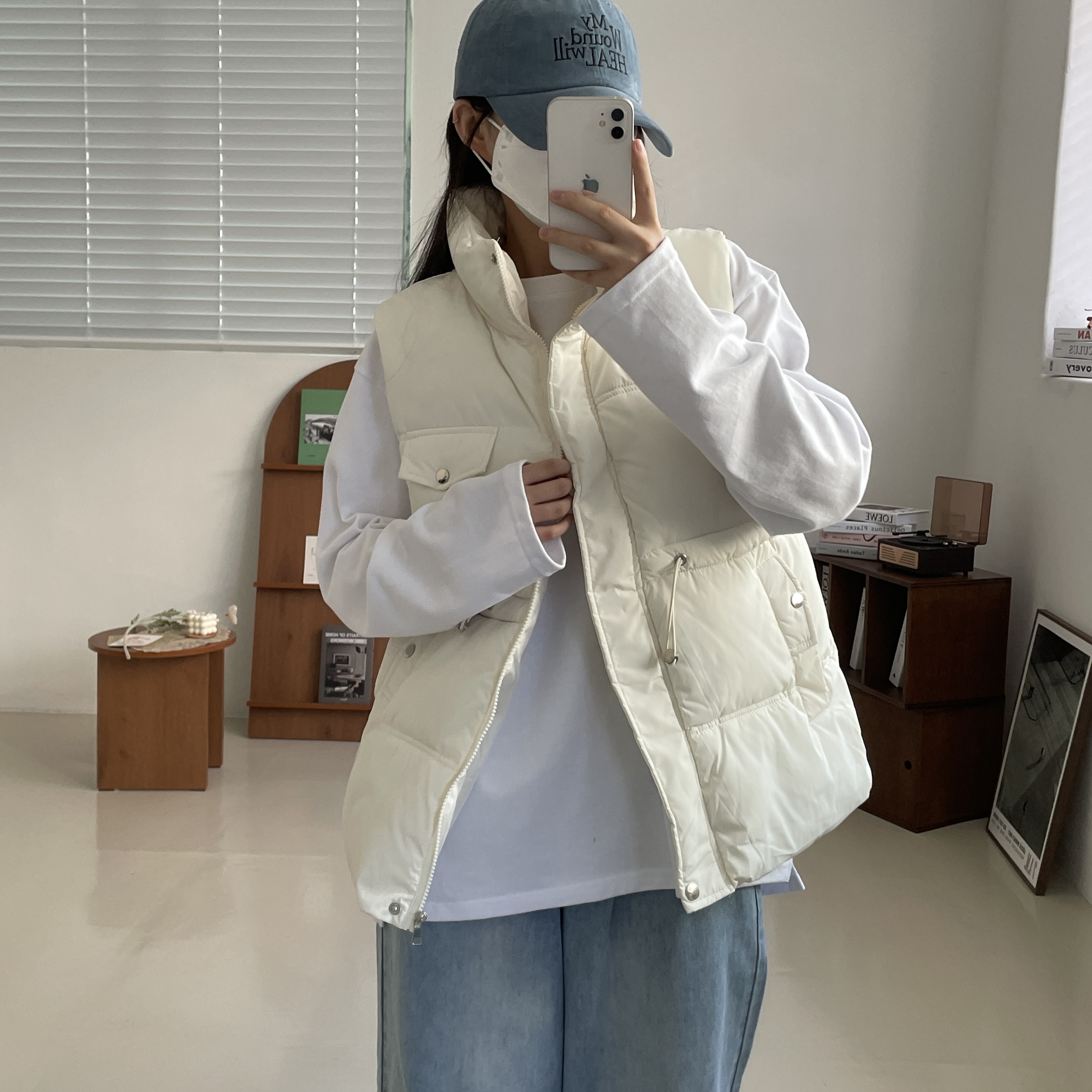 (W) Nike Air Force 1 '07 Low White 착용 스타일 - 9