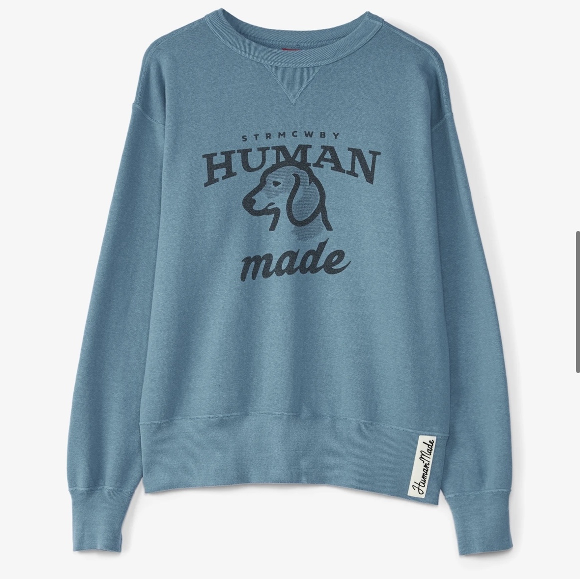 Human Made Tsuriami Sweatshirt Blue 착용 스타일 - 2