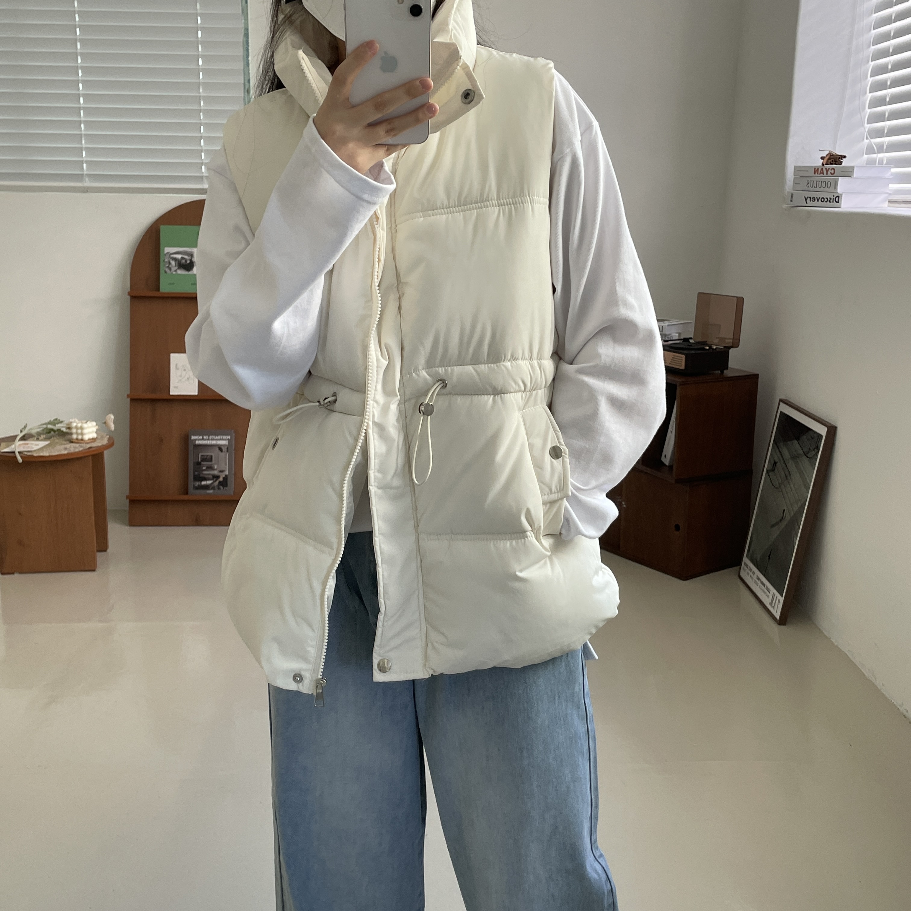 (W) Nike Air Force 1 '07 Low White 착용 스타일 - 3