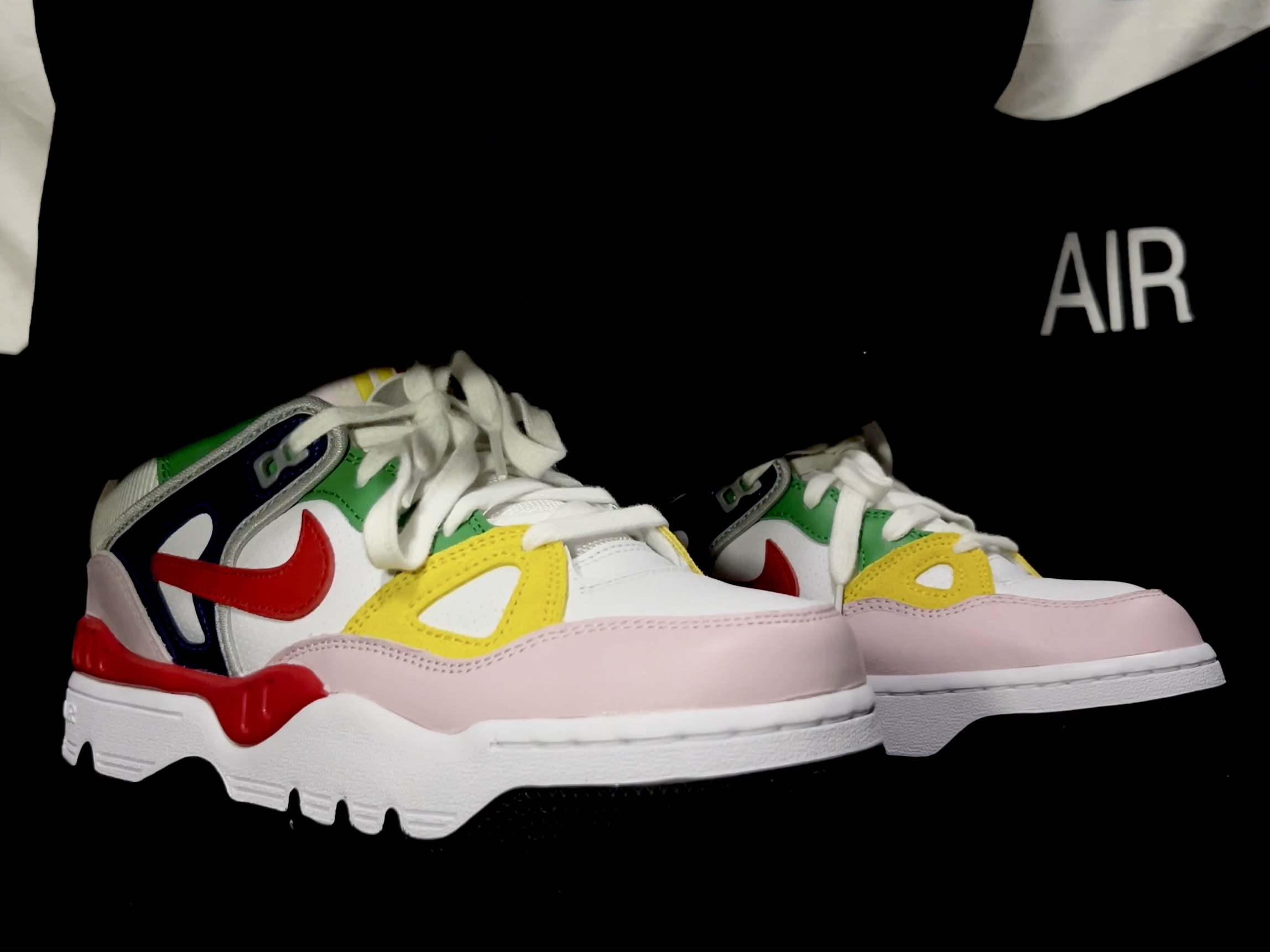 Nike x Nigo Air Force 3 Low SP Blue Void and Tour Yellow 착용 스타일 - 2